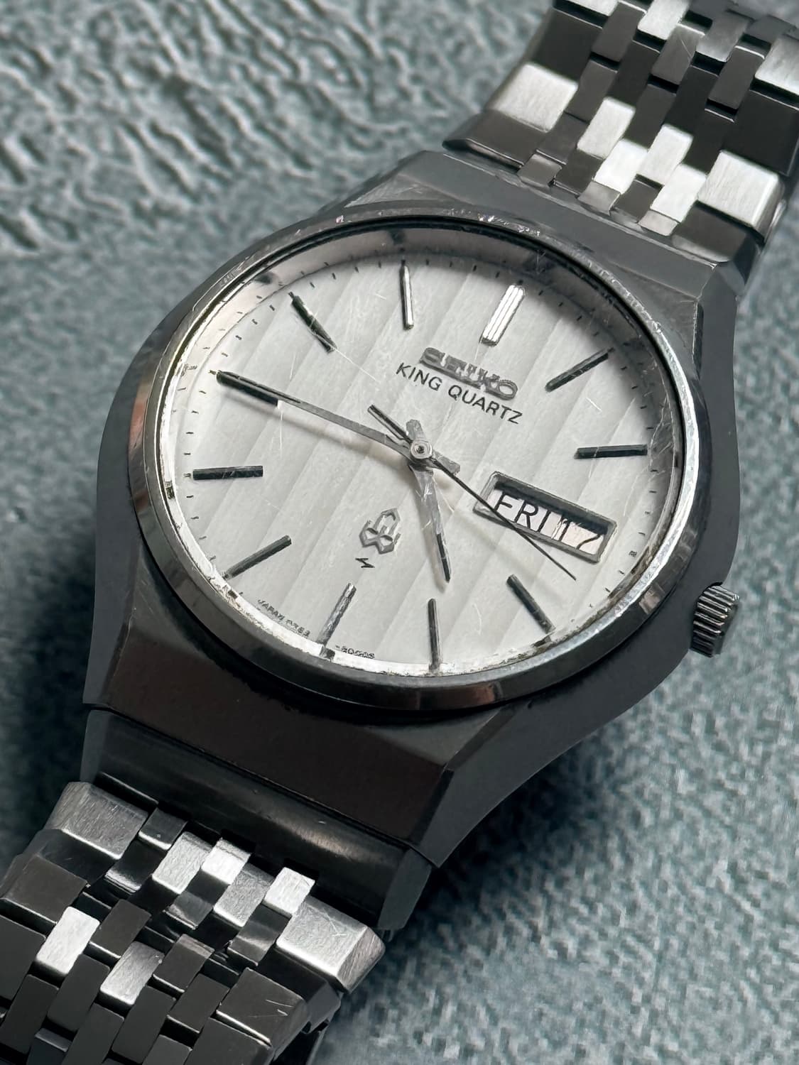 Seiko 세이코 King Quartz 수직스트라이프다이얼 데이 데이트 상품이미지8