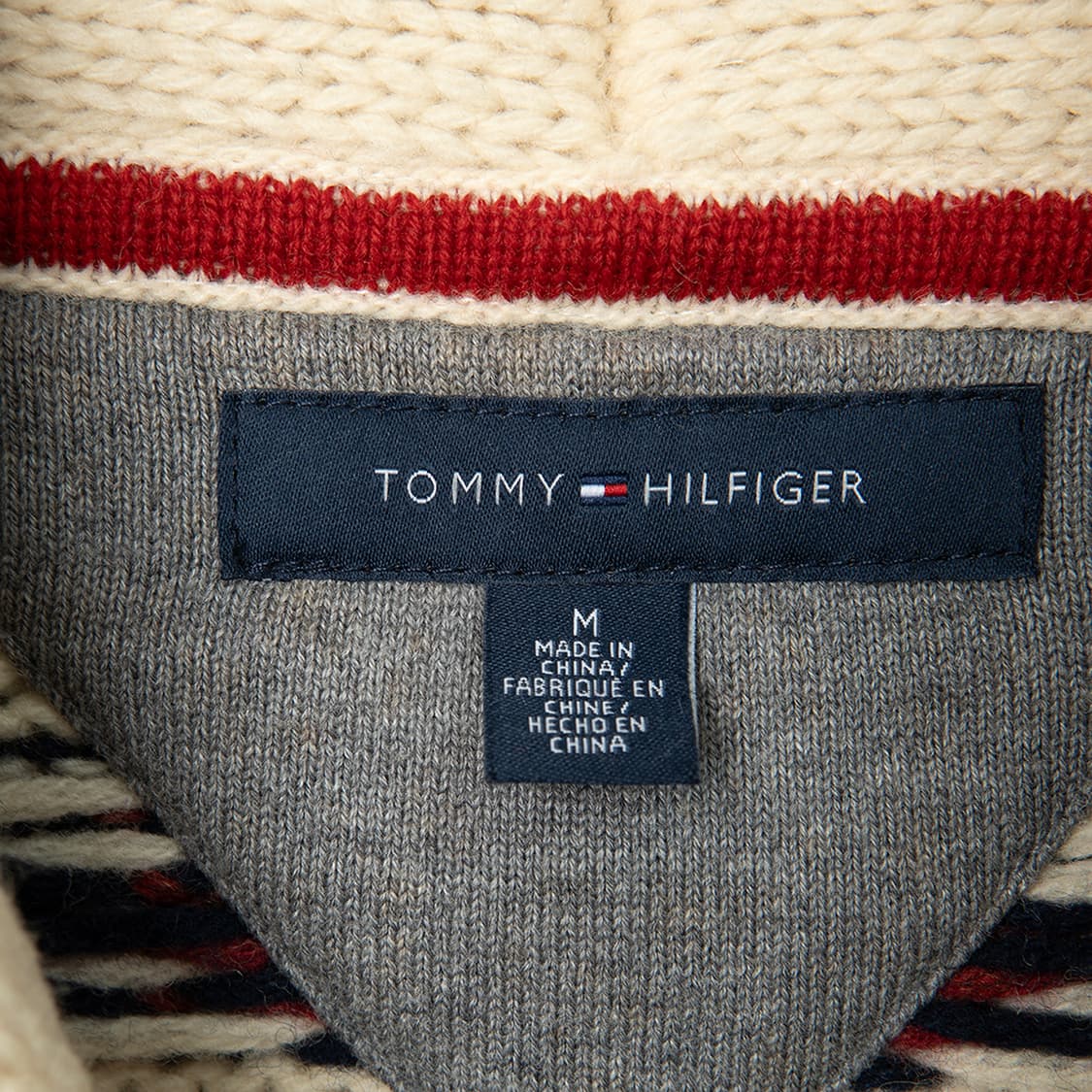 [M] 타미힐피거 램스울 네이티브 아메리칸 코위찬 스웨터 집업  상품이미지5