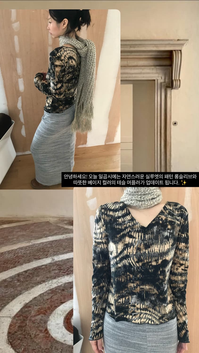 vintage pattern top 상품이미지8