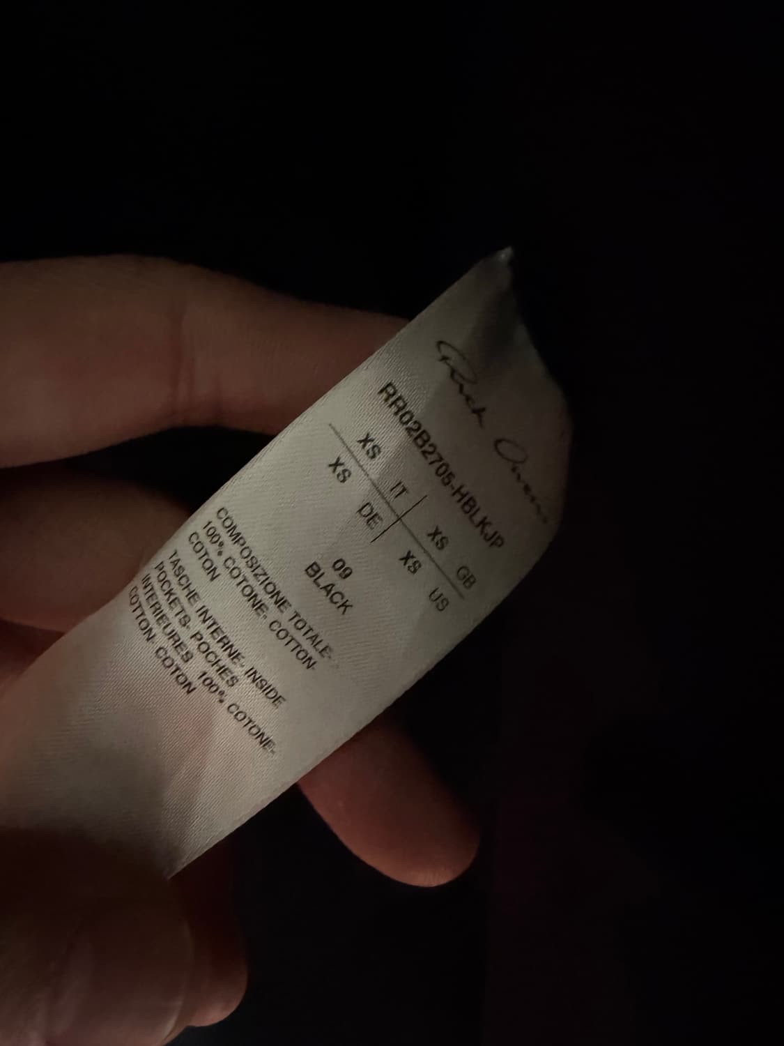 릭오웬스 점보 컷아웃 아우터셔츠 상품이미지4