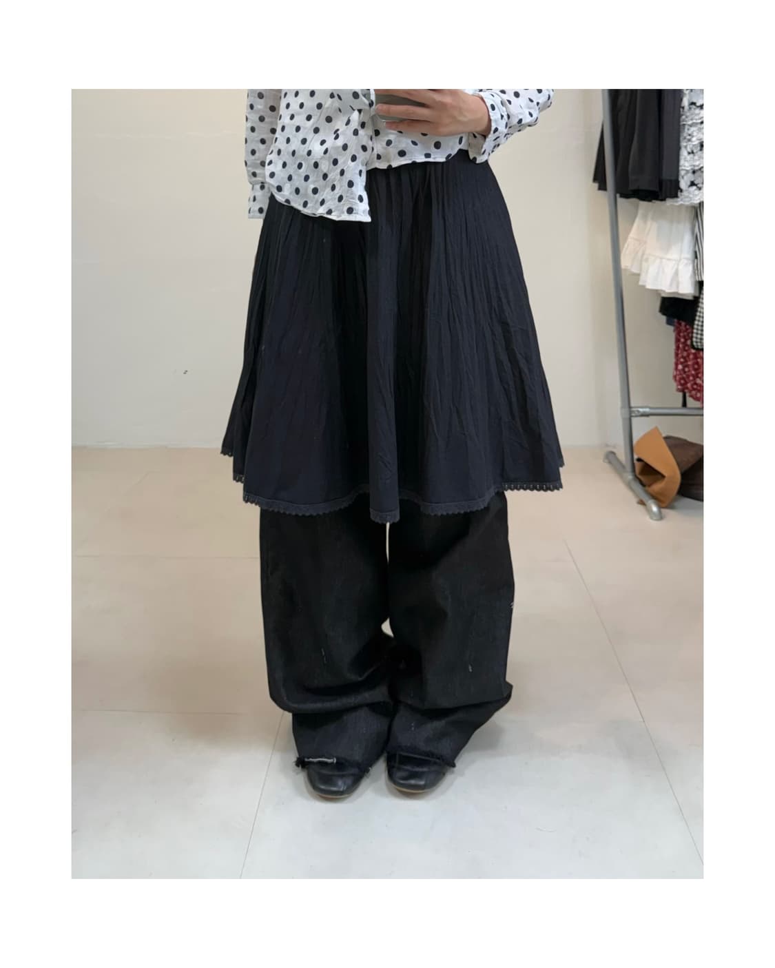 빈티지 미디 스커트 상품이미지1