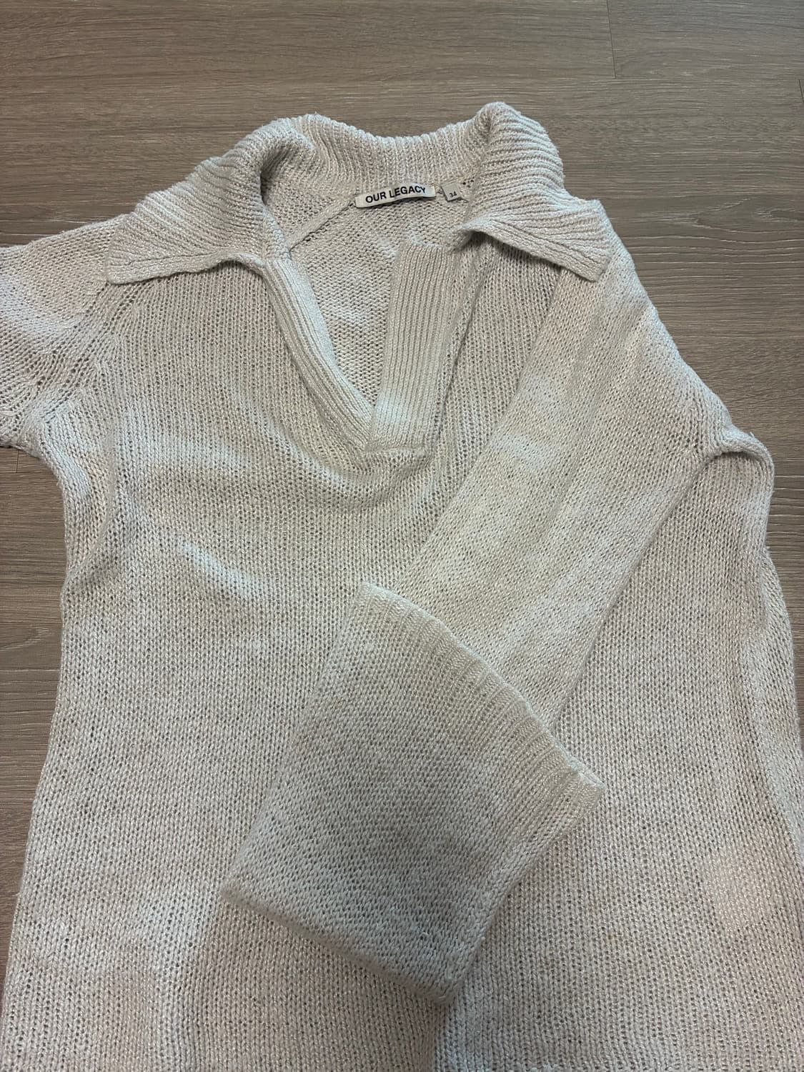 21spring collection knitted polo 34size 상품이미지5