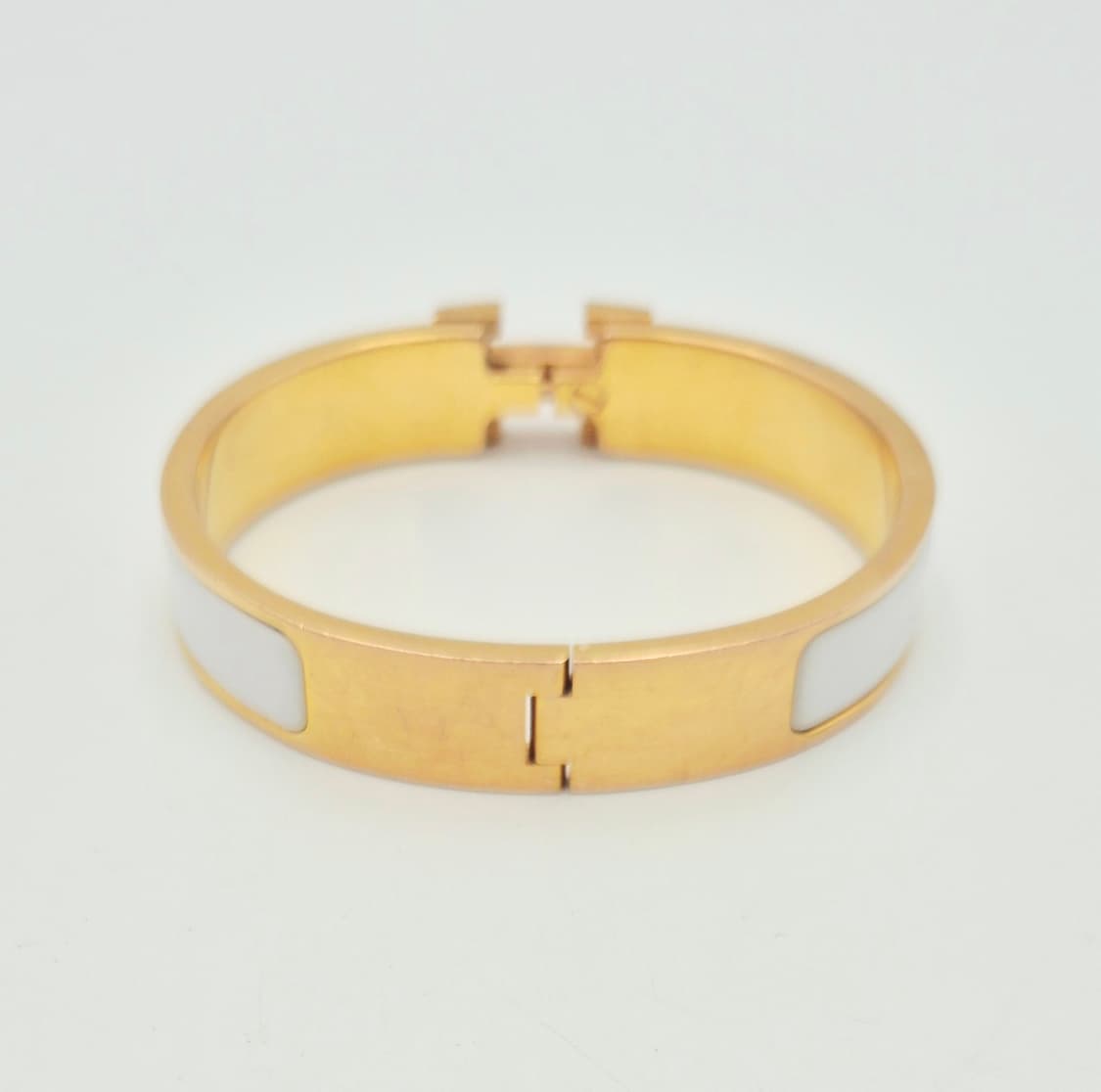 에르메스 클릭아슈 PM 화이트 금장 팔찌 상품이미지10