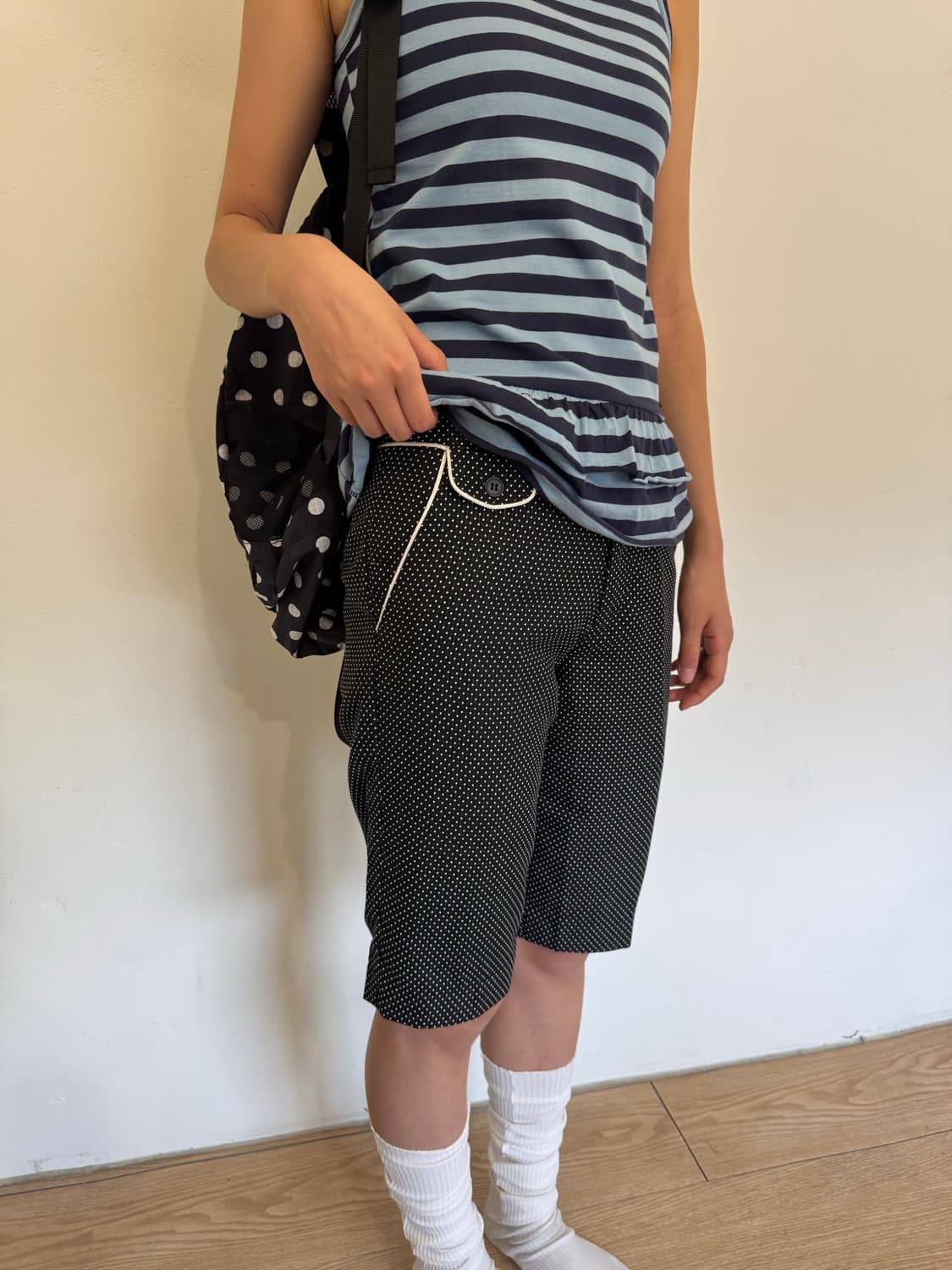 Dot Bermuda Pants 상품이미지3