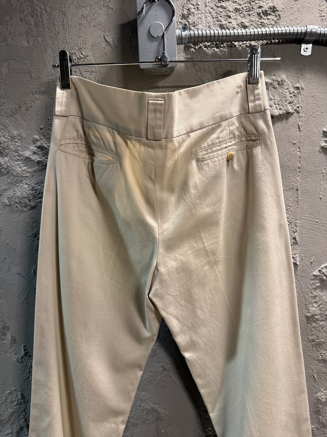 구찌 코튼 테일러드 슬랙스 아이보리 38 상품이미지5