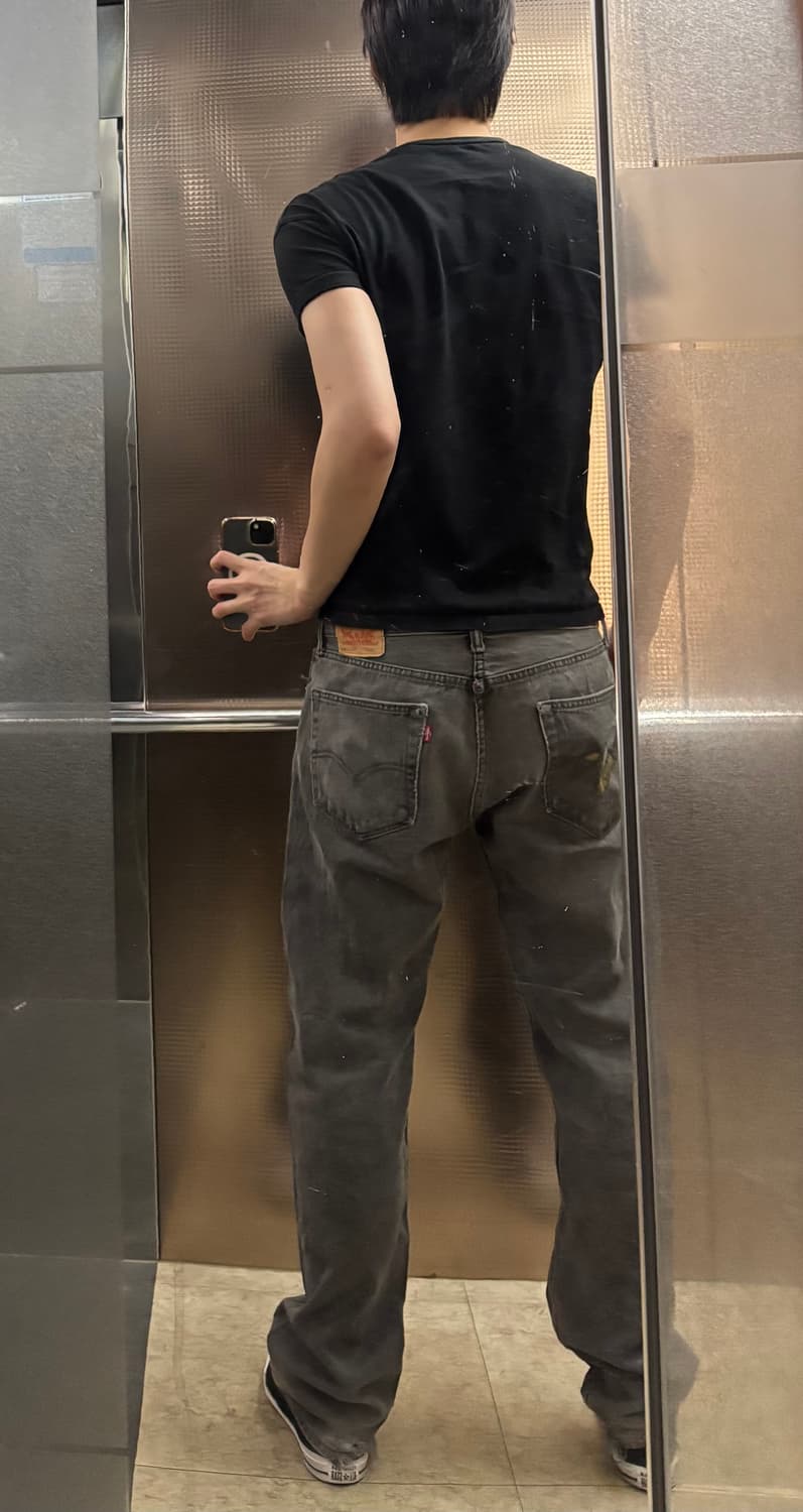 리바이스 505 레귤러 스트레이트 블랙 상품이미지5