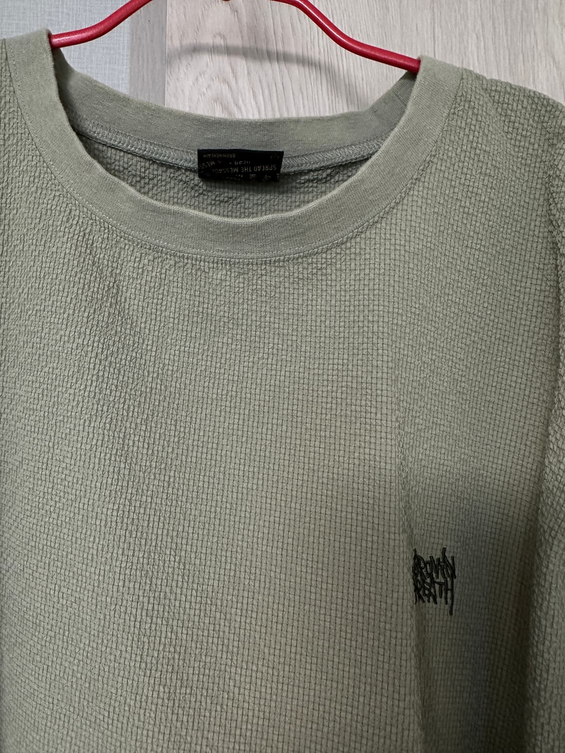 브라운 브레스 시어서커 긴팔 롱슬리브 팝니다! 상품이미지2