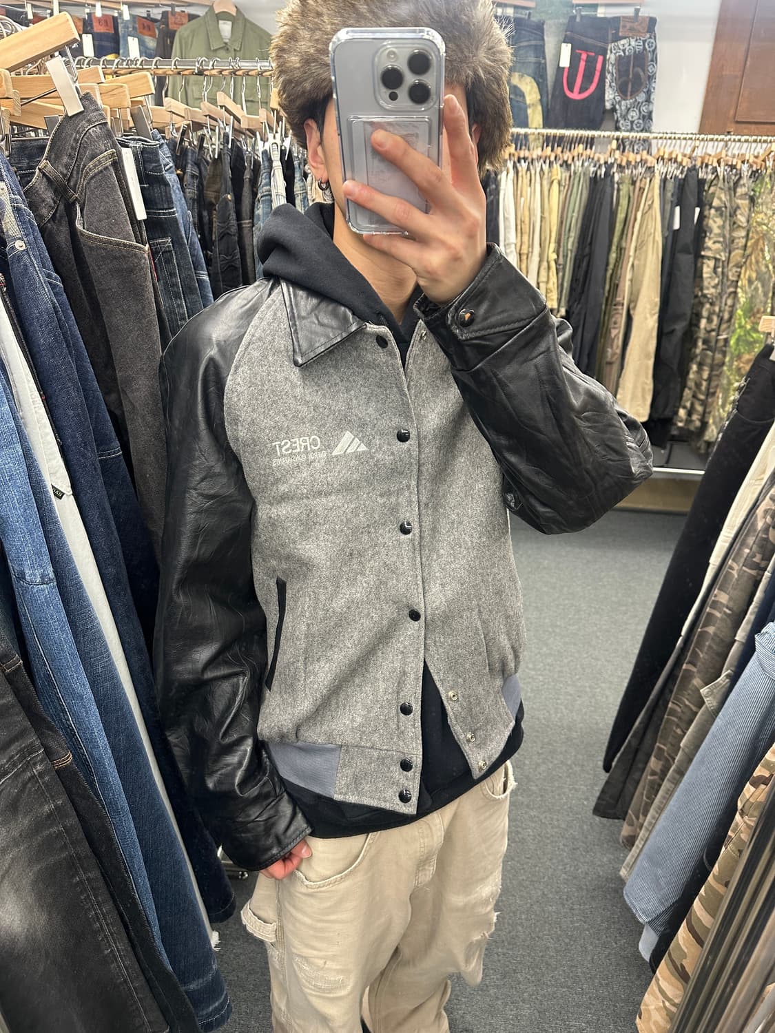 AIREY CUSTOMIZING 울 바시티 자켓 상품이미지1