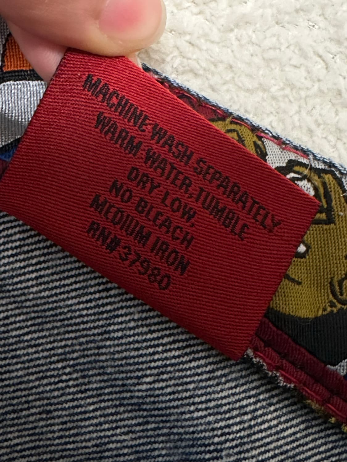 90‘s~00's 플래티넘 후부 백패치 버뮤다 데님팬츠 반바지 상품이미지8