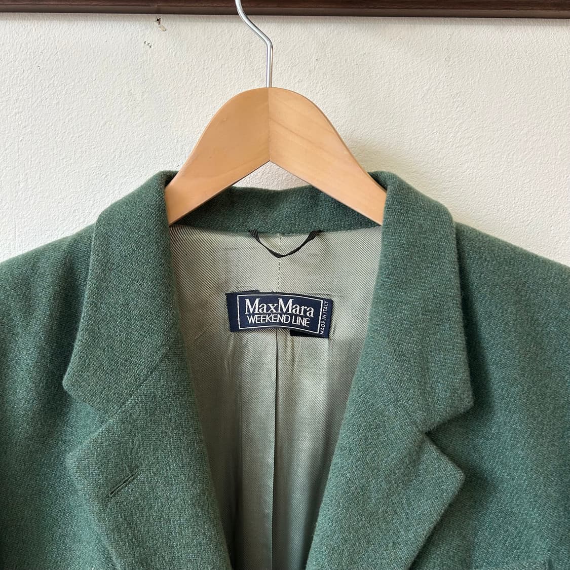 막스마라 모스그린 트위드 자켓 상품이미지5