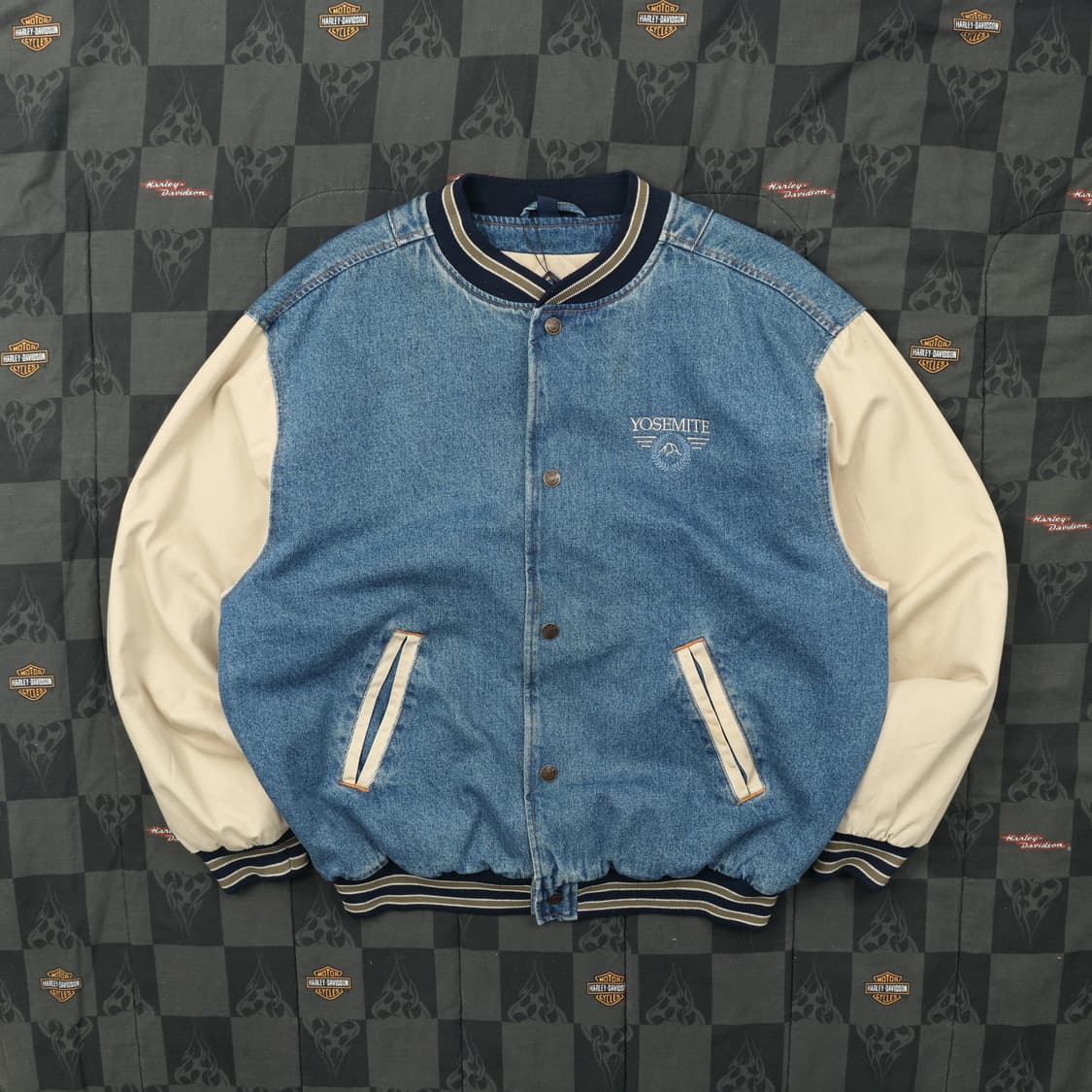  00S GERA FOR SPORTS 데님 바시티 자켓 상품이미지1