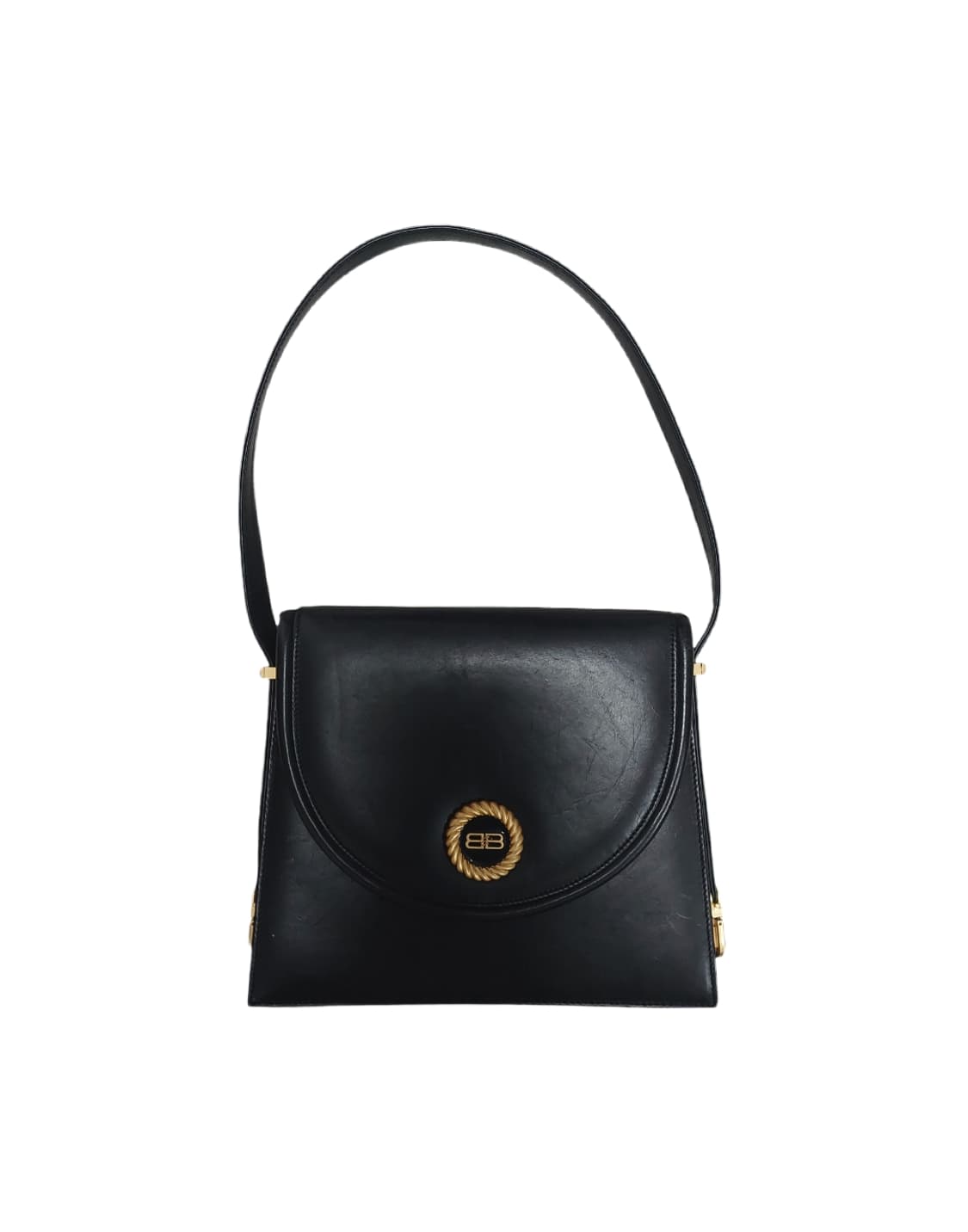 [정품] 발렌시아가 블랙 금장 레더 숄더백 상품이미지3