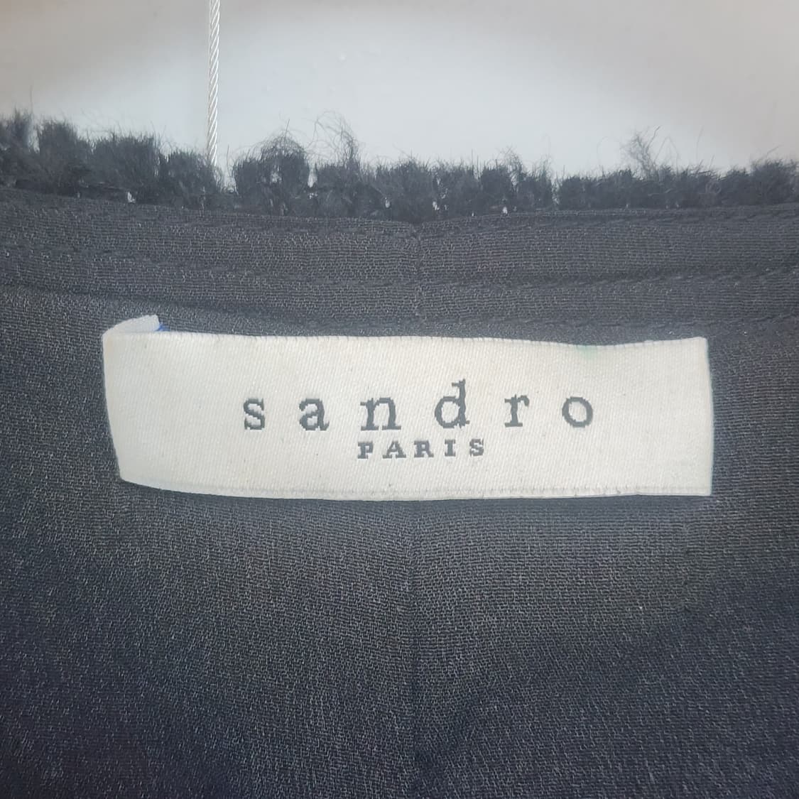 산드로 블랙 트위드 반팔 원피스 상품이미지3