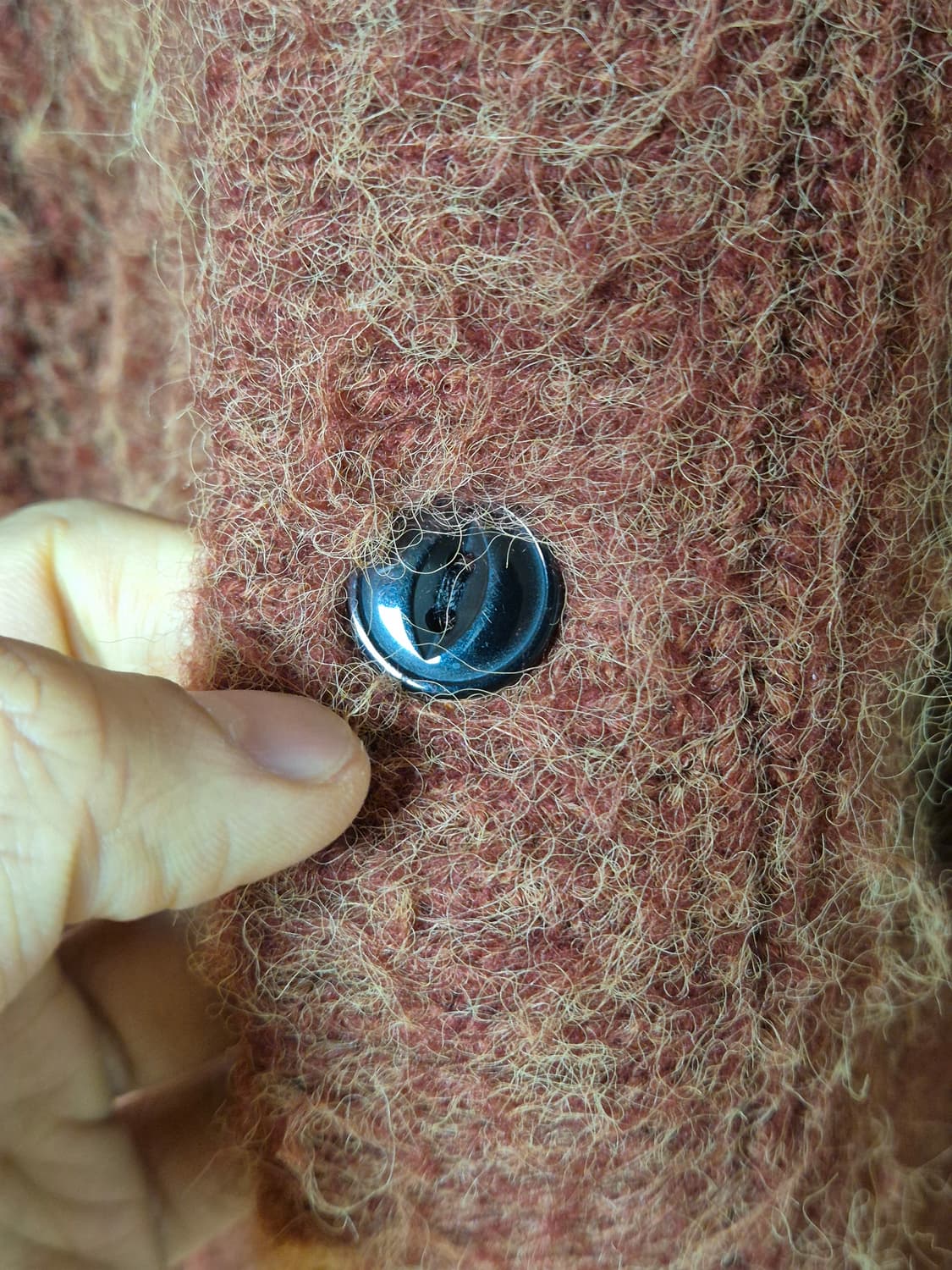 케이엔드 치마요 (나바호) 패턴 브러쉬 가디건 M 브릭 상품이미지4