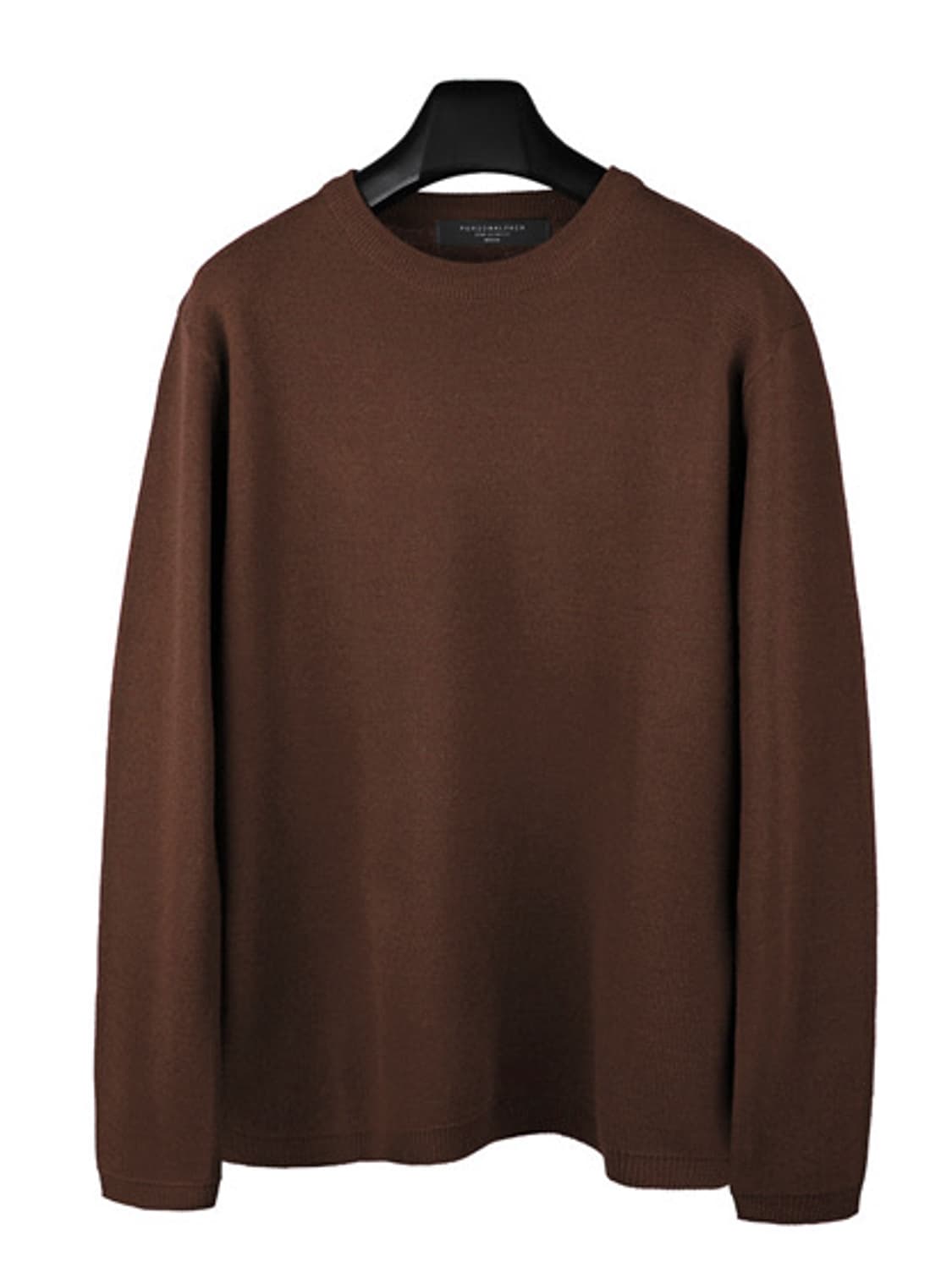 퍼스널팩 프리미엄 울 니트(세미오버) 브라운 상품이미지1