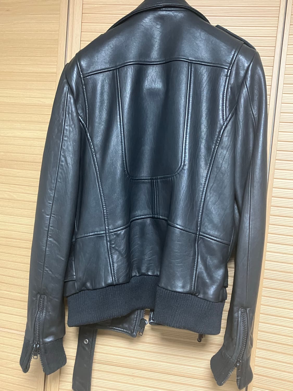 저스티스 모티브 양가죽자켓 상품이미지2