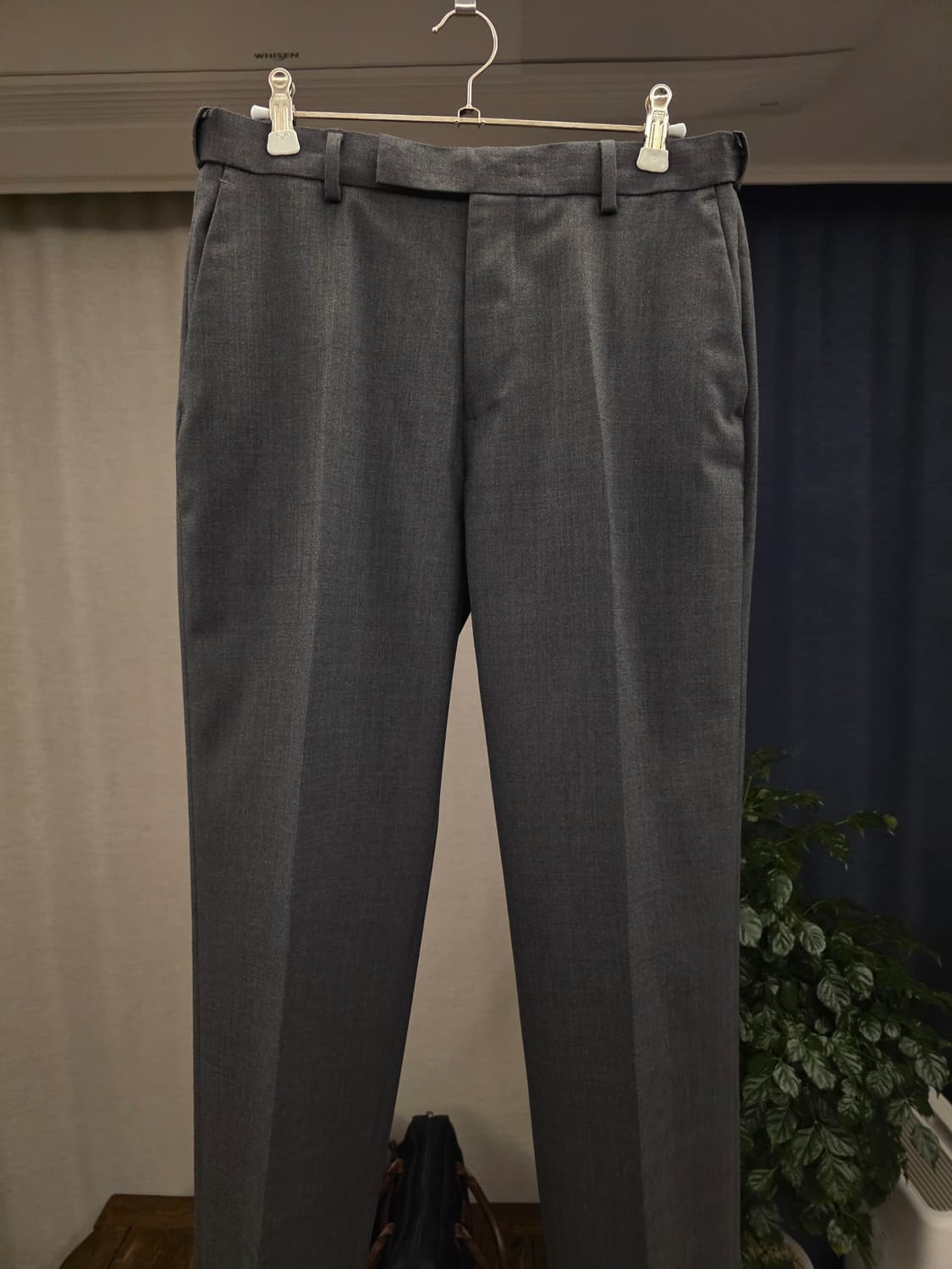 무신사스탠다드 / 울 블렌드 릴렉스드 셋업 [미디엄그레이] / XL,32 상품이미지5