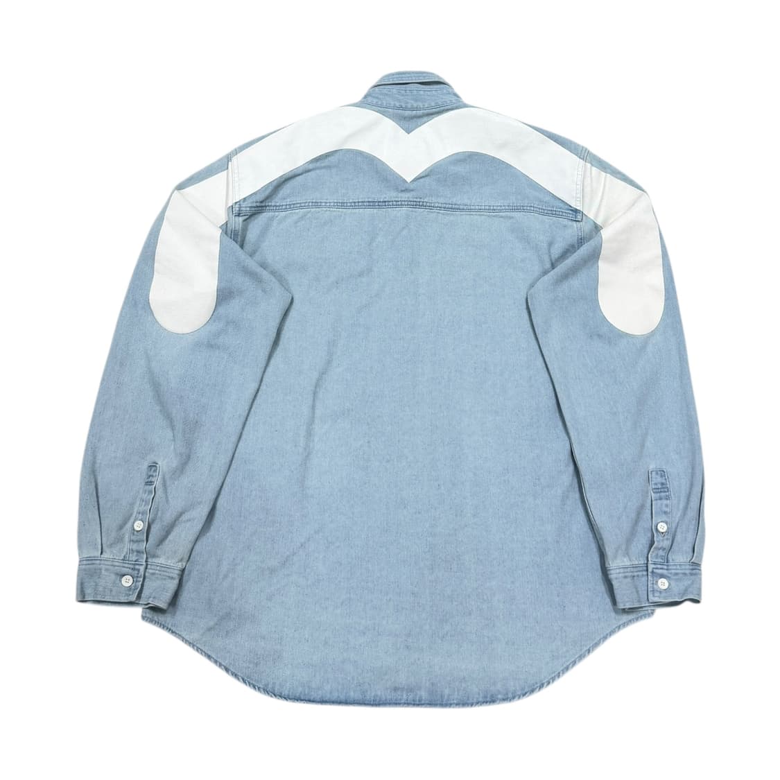 에비수 빅로고 빅다이콕 드래곤 데님 셔츠 블루 2XL 110 상품이미지3