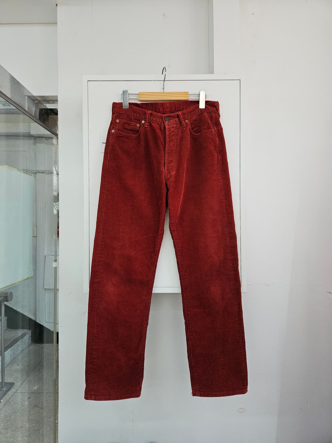 풀카운트 1252 레드 피퀘 바지 32 올드 풀카운트 상품이미지2