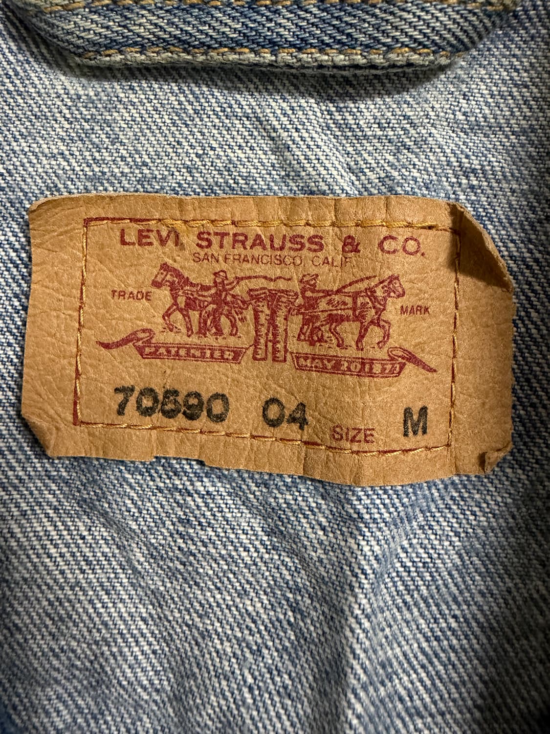 리바이스 70590 청 데님 자켓 상품이미지3