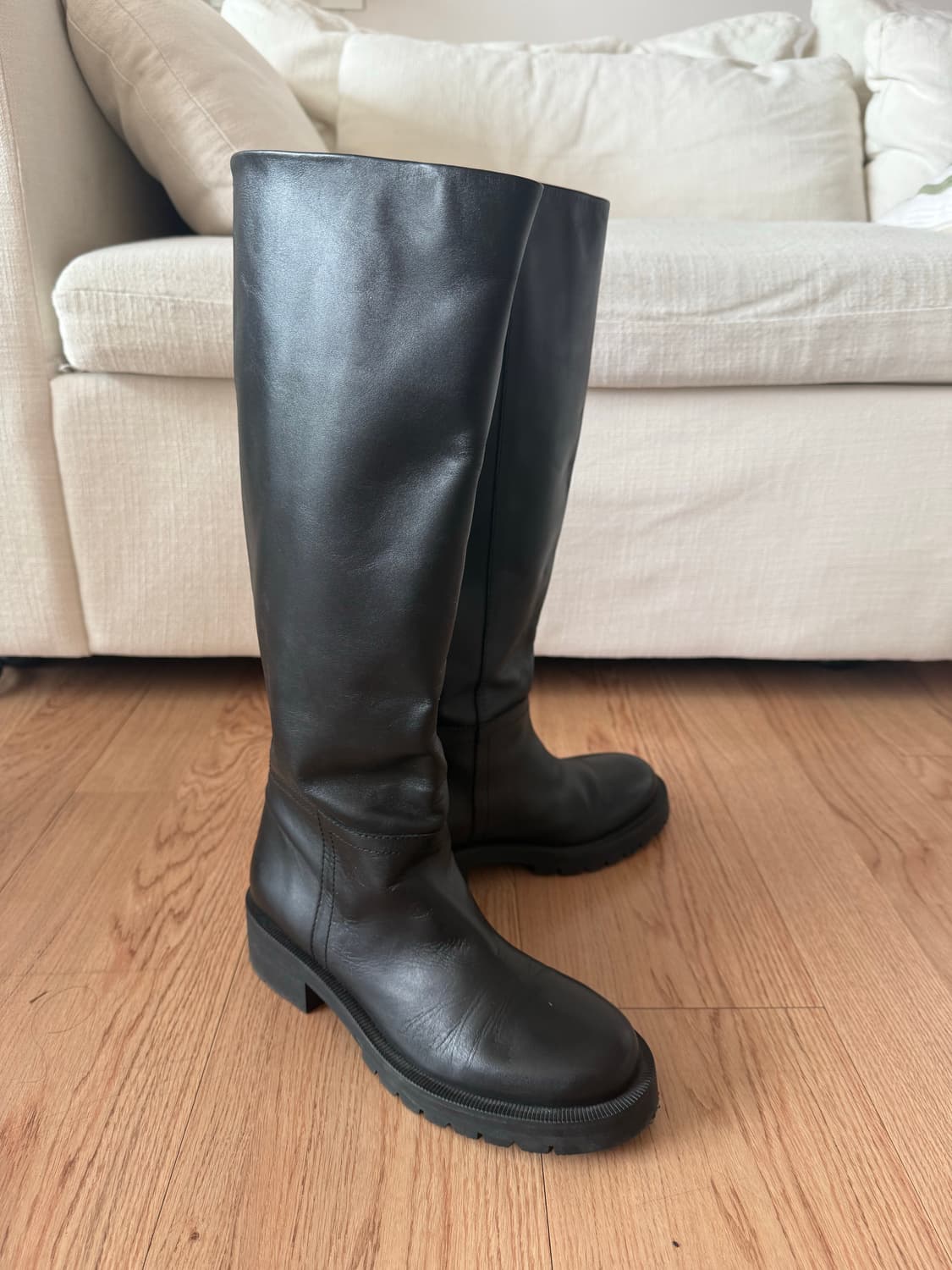 자라 블랙 롱부츠 상품이미지4