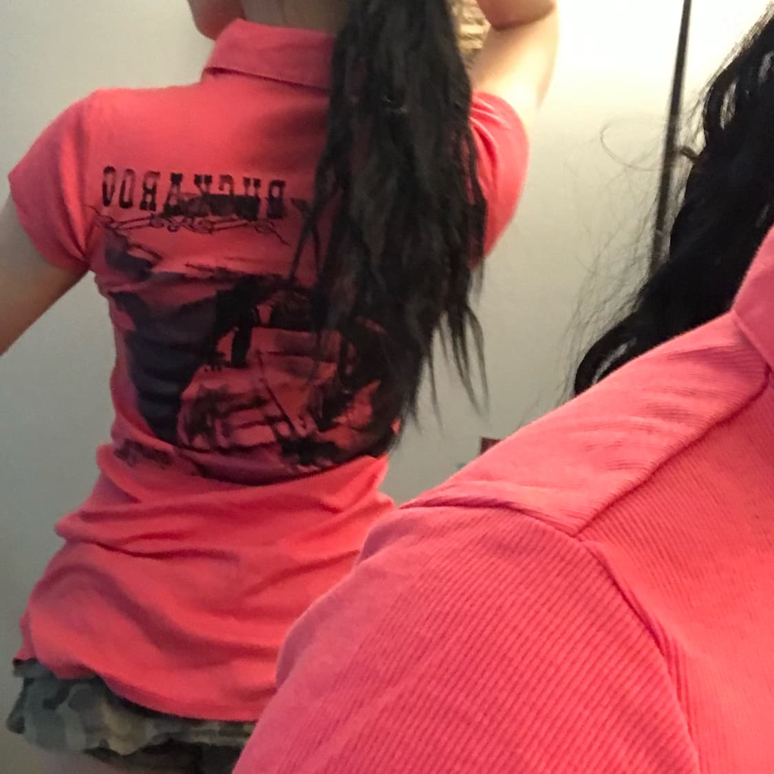 Buckaroo 버커루 갸루 락 펑크 핫핑크 카라티 상품이미지1