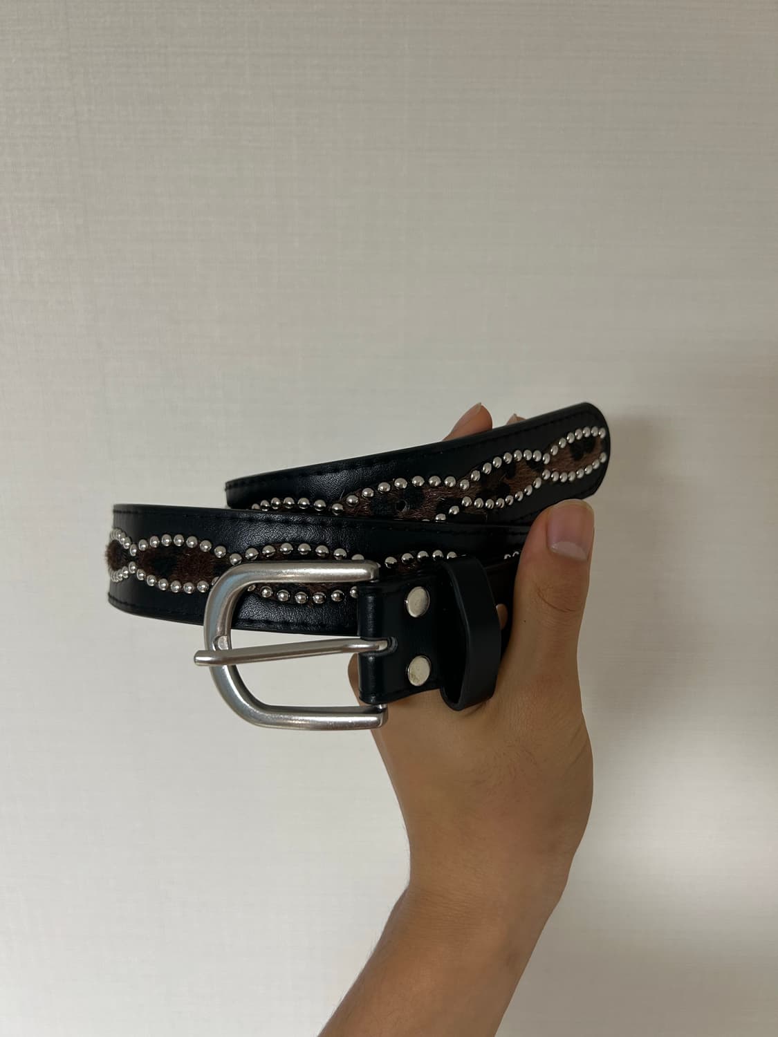 스터드 레오파드 벨트 상품이미지1
