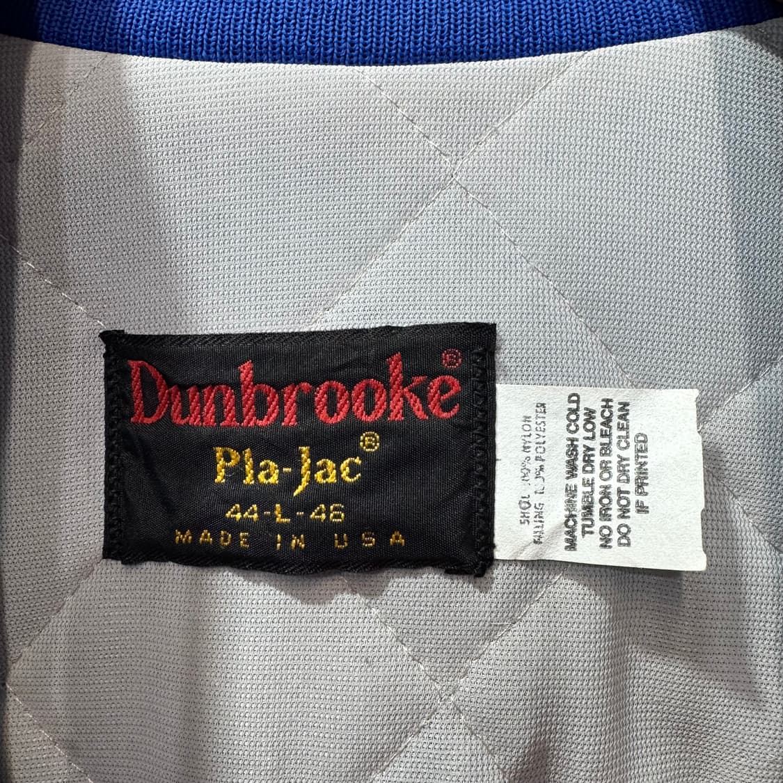 80s Dunbrooke Pla-Jac 나일론 바시티 자켓 (L) 상품이미지5