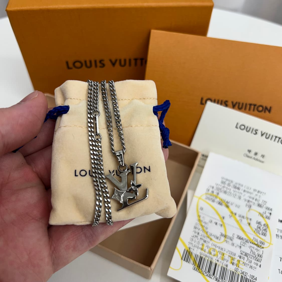 루이비통 모노그램 로우 목걸이 (풀박스) 상품이미지2