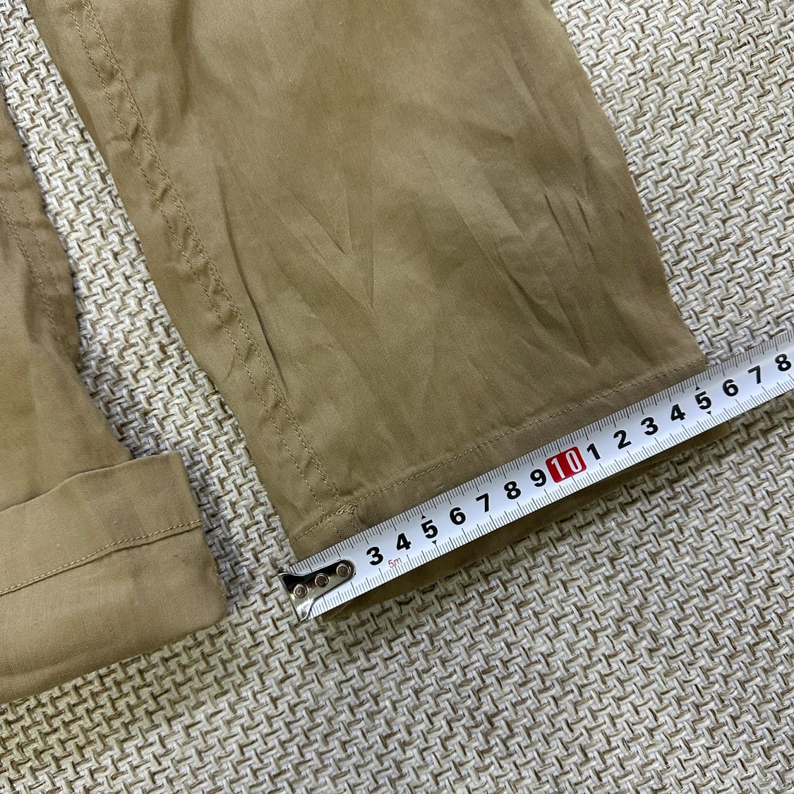 실측확인 빔즈보이 베이지 밴딩 팬츠 0421D 상품이미지5