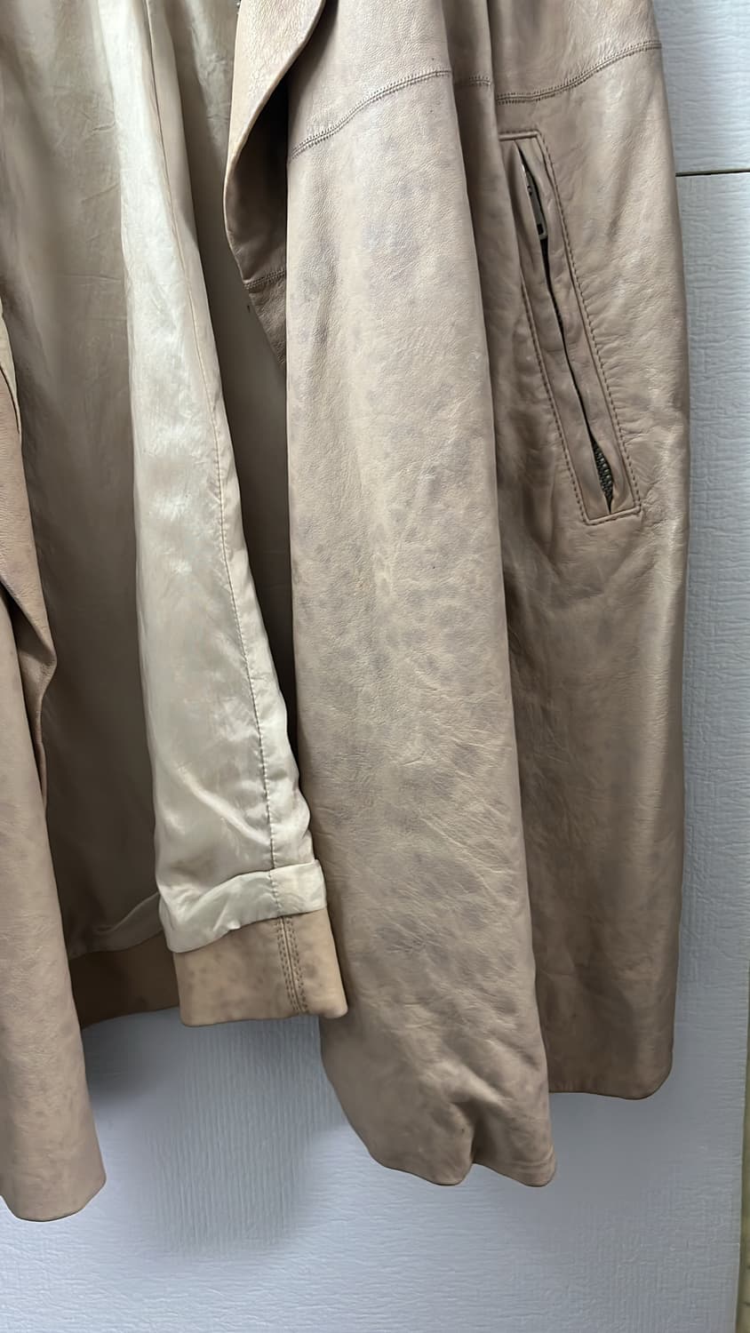 릭오웬스 하이넥 가죽 베스트 상품이미지5