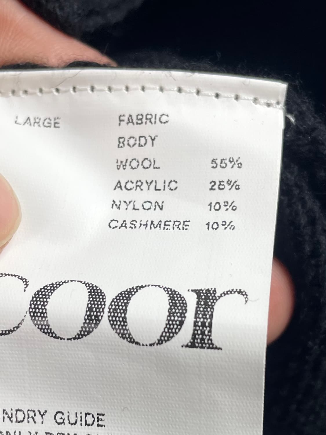 22S COOR 쿠어 탑필 울 카라 가디건 (on.) 상품이미지5