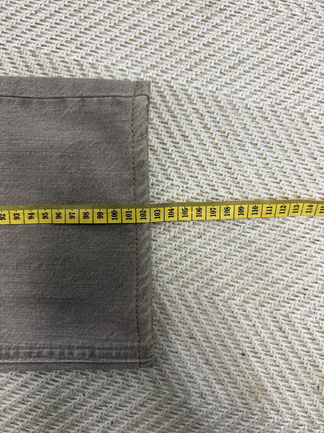 정품) 타임옴므 한섬 23ss 테이퍼드핏 데님 팬츠 88(36) 상품이미지8