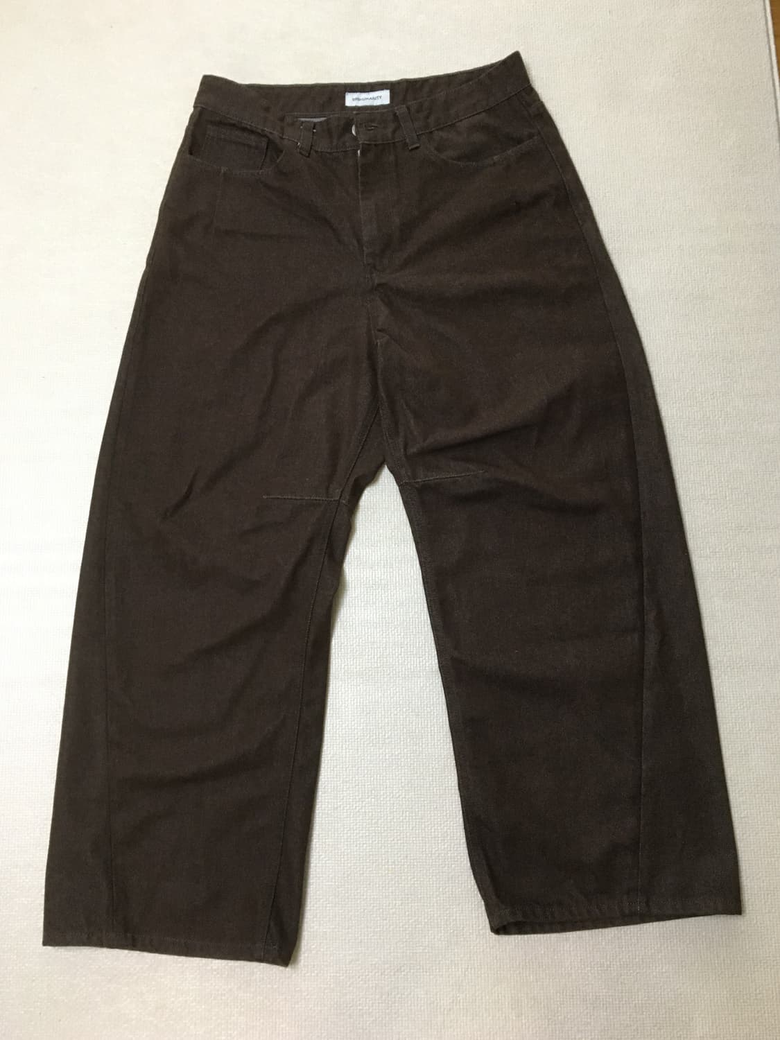 CURVED HERITAGE DENIM PANTS- BROWN(2) 상품이미지1