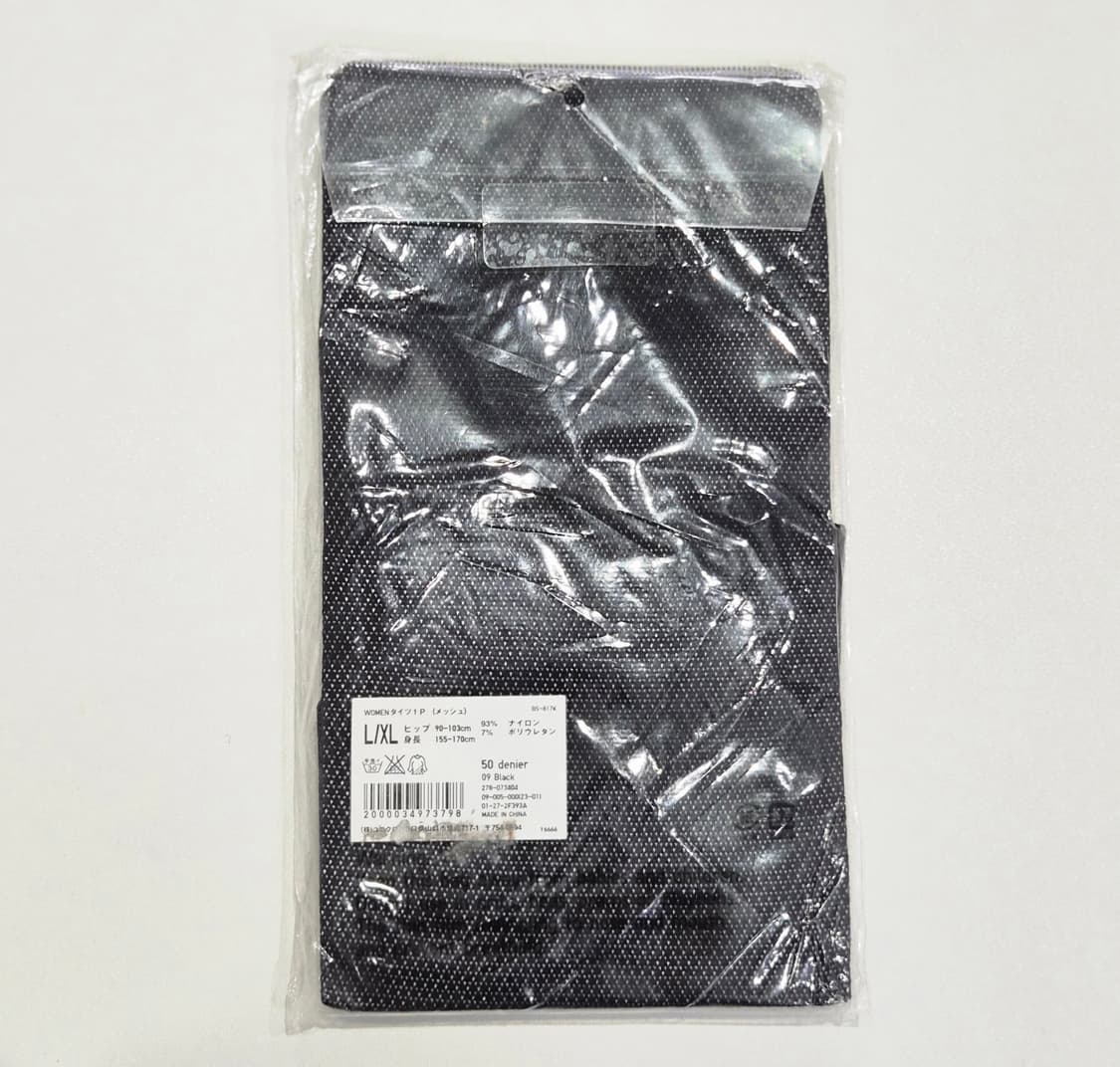재팬 유니클로 촘촘망사 50D 블랙 빅사이즈 팬티스타킹 상품이미지4