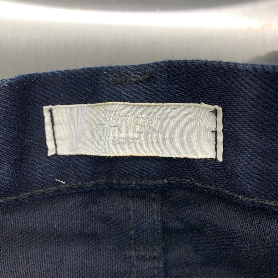 하츠키 네이비 루즈 테이퍼드 코튼 팬츠 상품이미지7