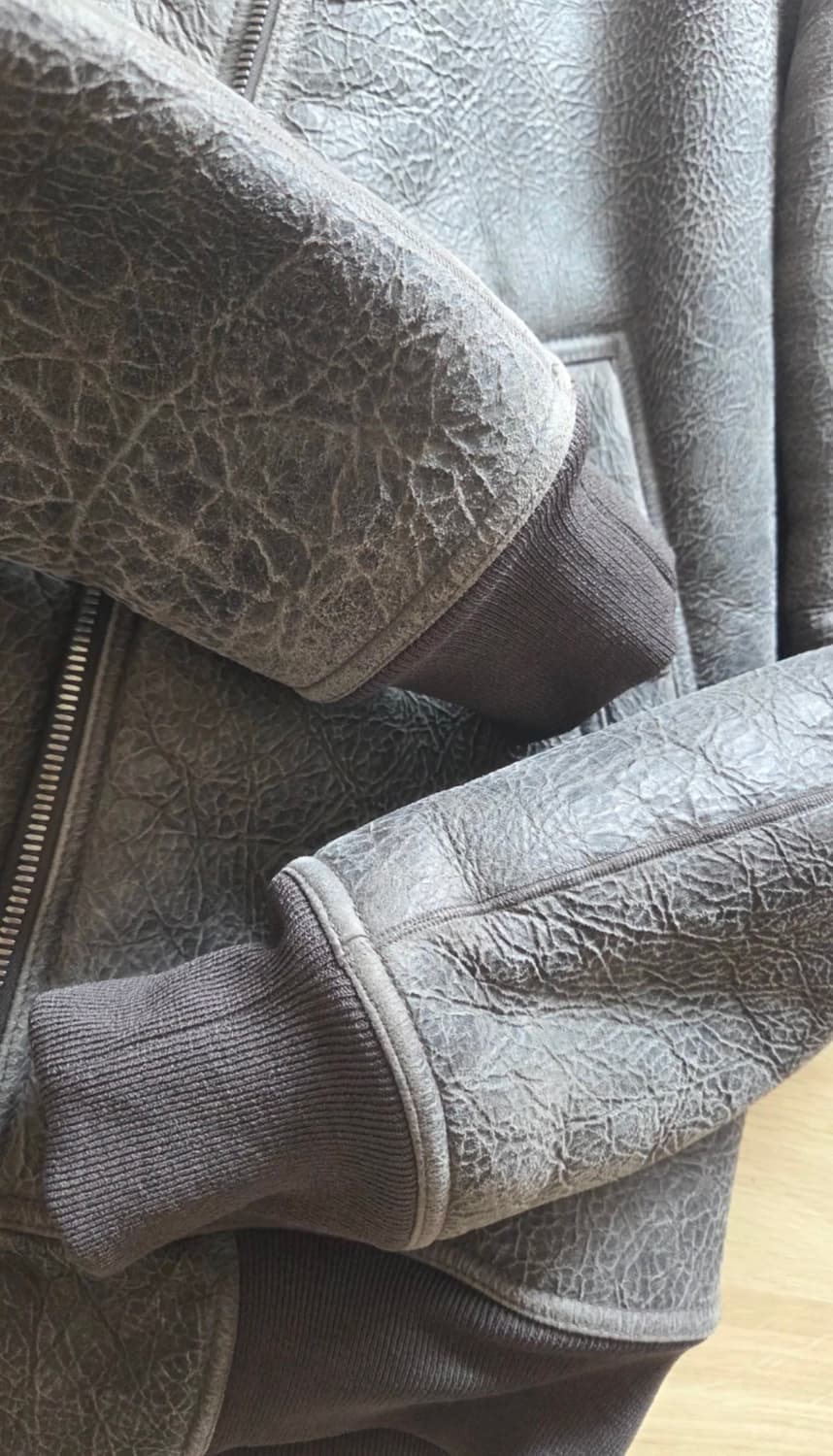 18FW 릭 오웬스 양가죽 레더 봄버 상품이미지4