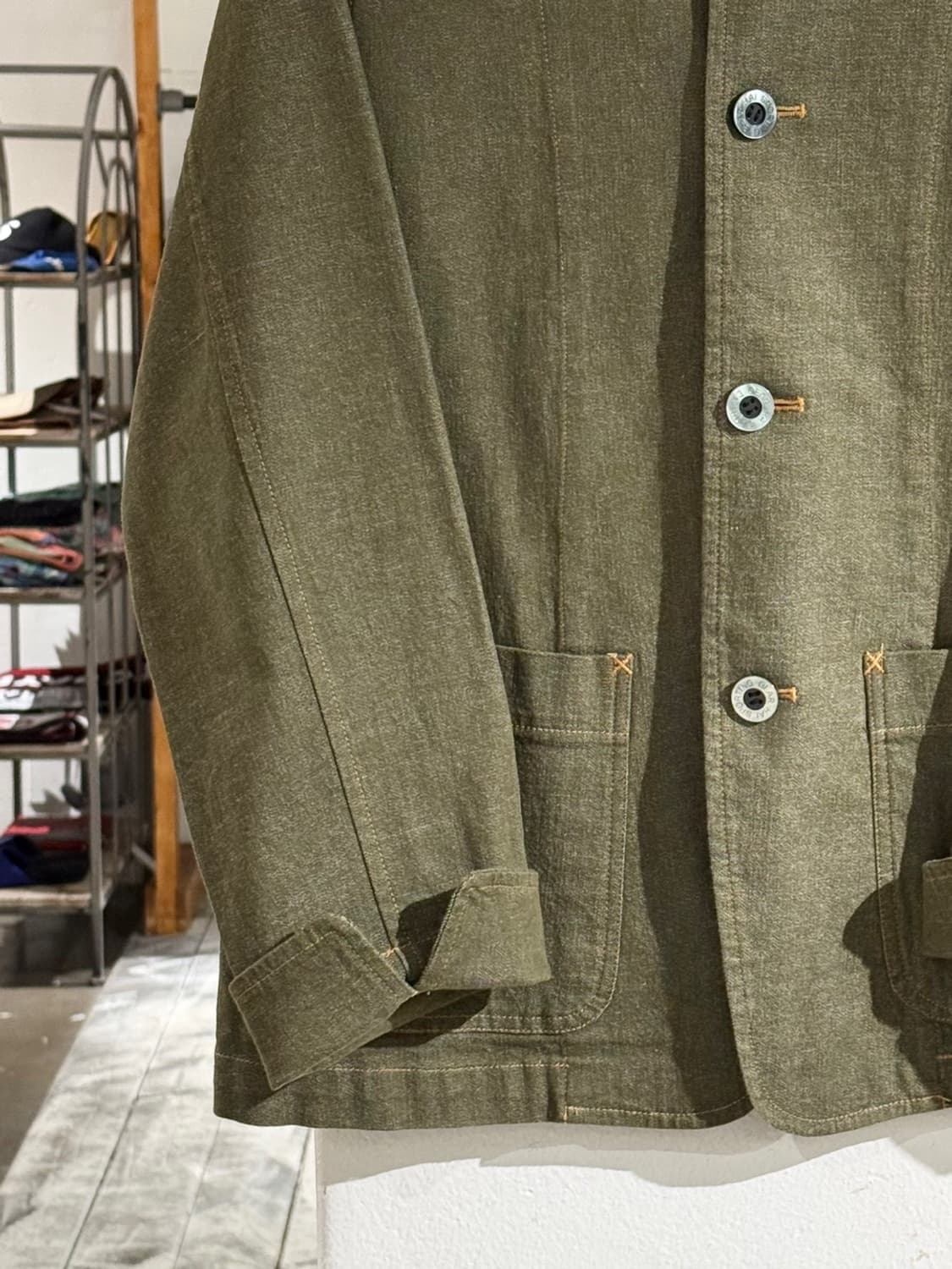 하이 스포팅 기어 올리브 코튼 워크 자켓 상품이미지4