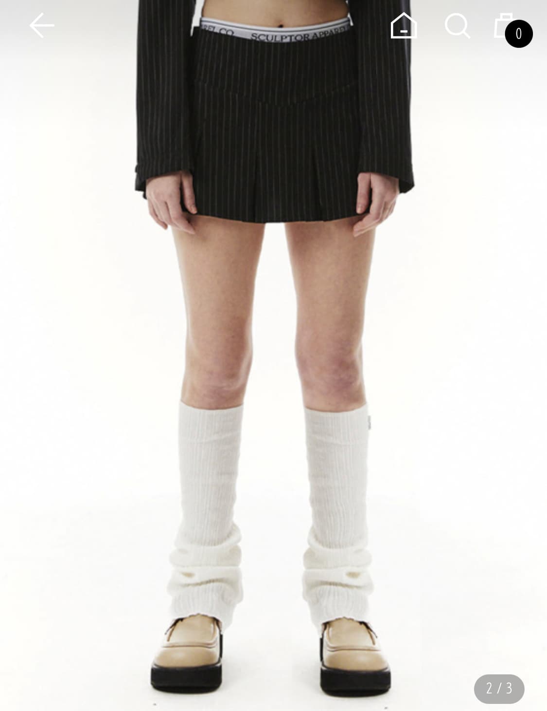 스컬프터 피카부 로우라이즈 스커트 상품이미지2