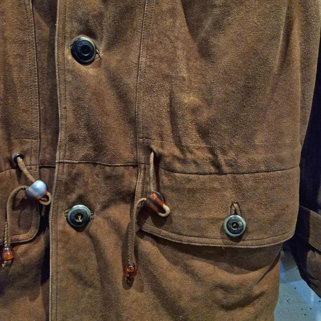 USA 빈티지 스웨이드 가죽 자켓 L~ 상품이미지2