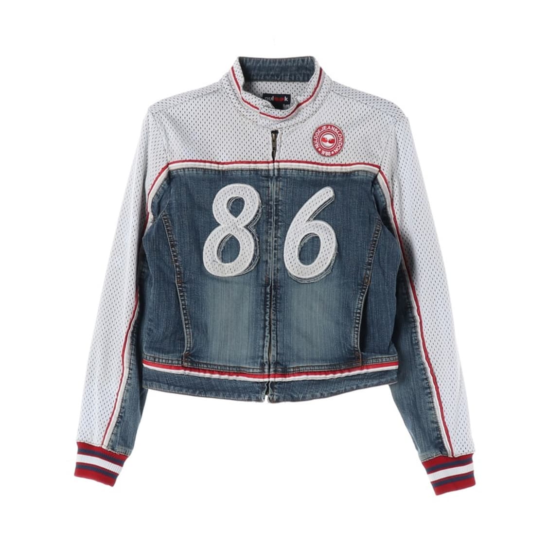 NULOOK Y2K 메쉬 데님 자켓 L 상품이미지1