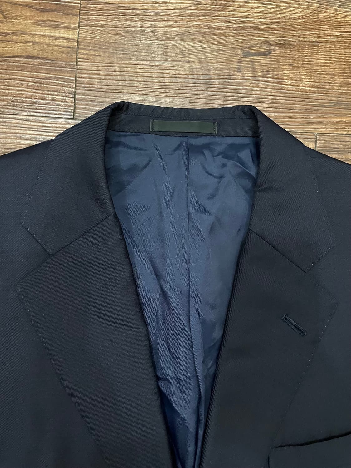 버버리 일본판 울 모헤어 네이비 블레이져 자켓 상품이미지7