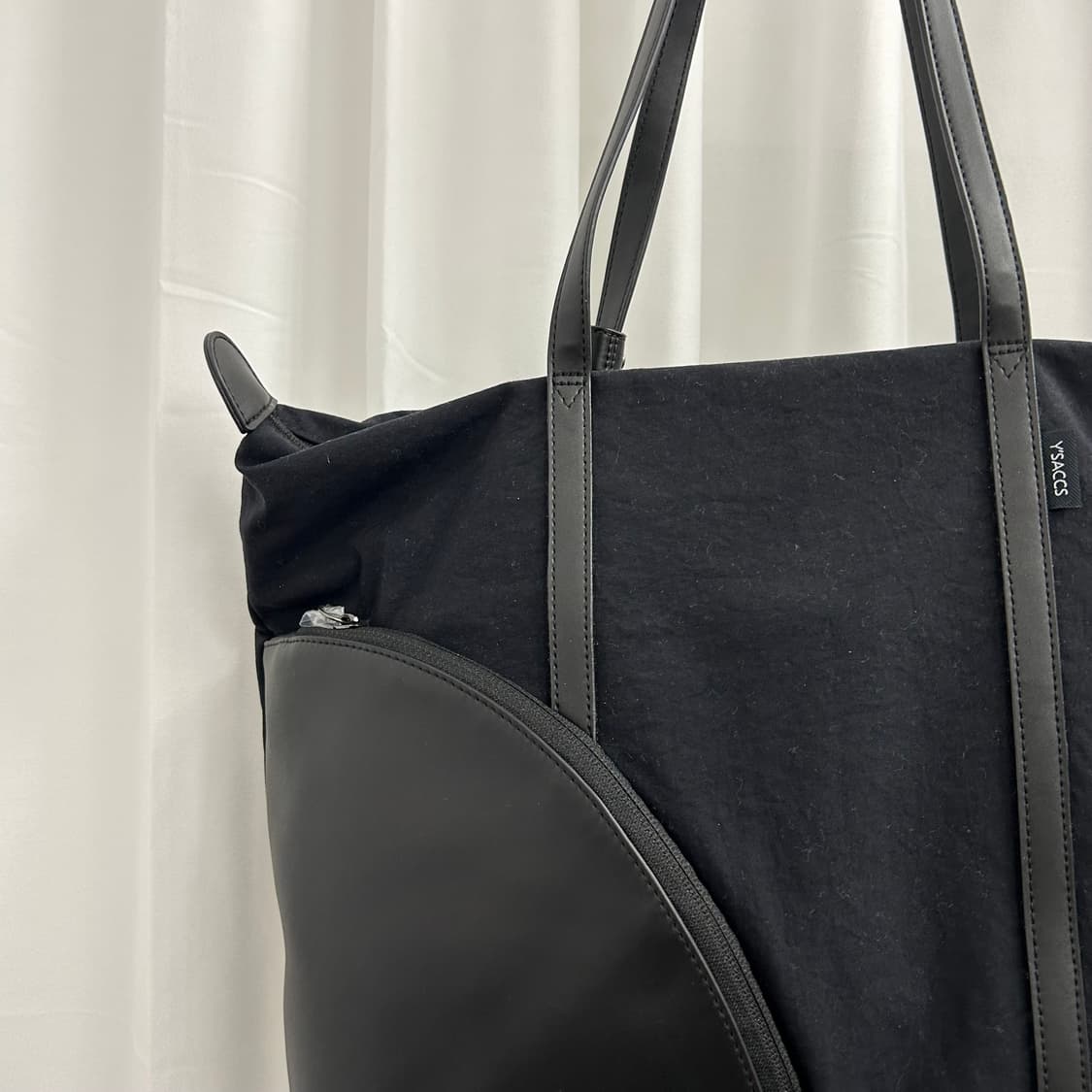 요지 야마모토 YSACCS 레더 나일론 토트백  상품이미지2