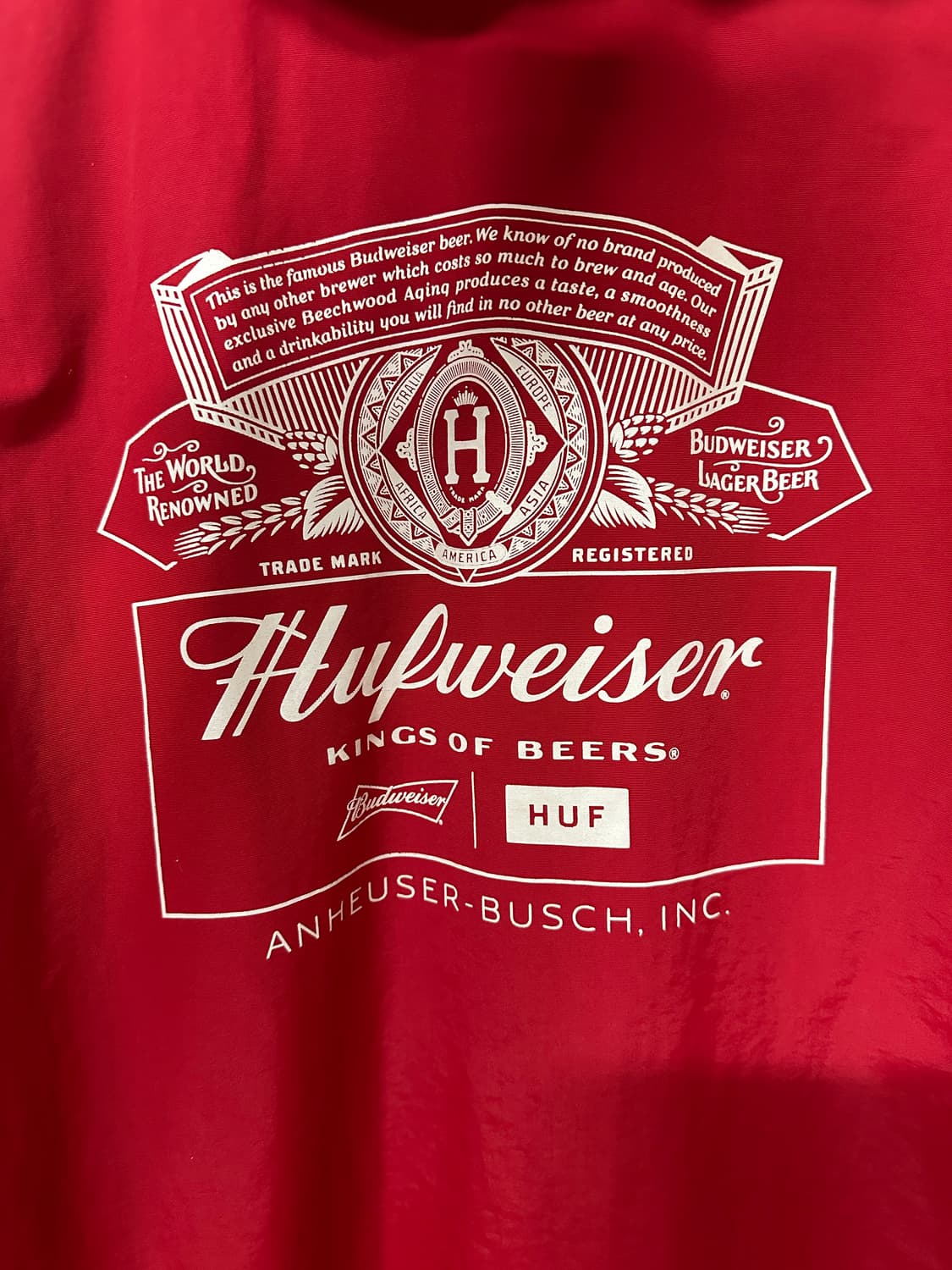 HUF x Budweiser 아노락 상품이미지3
