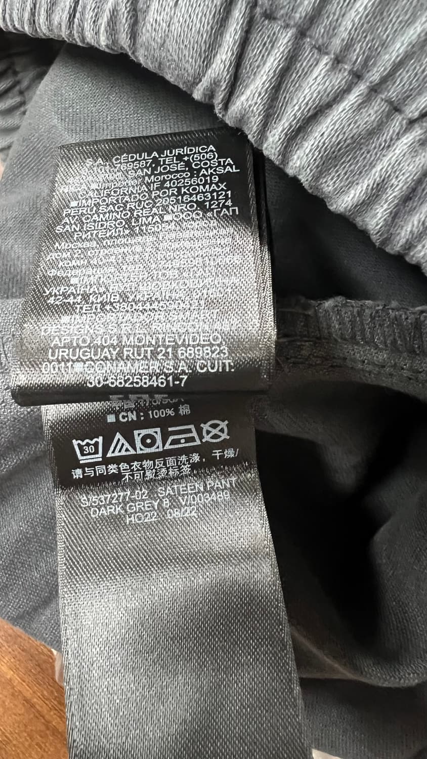 (새상품)이지갭 사틴카고 다크그레이 XL 상품이미지6