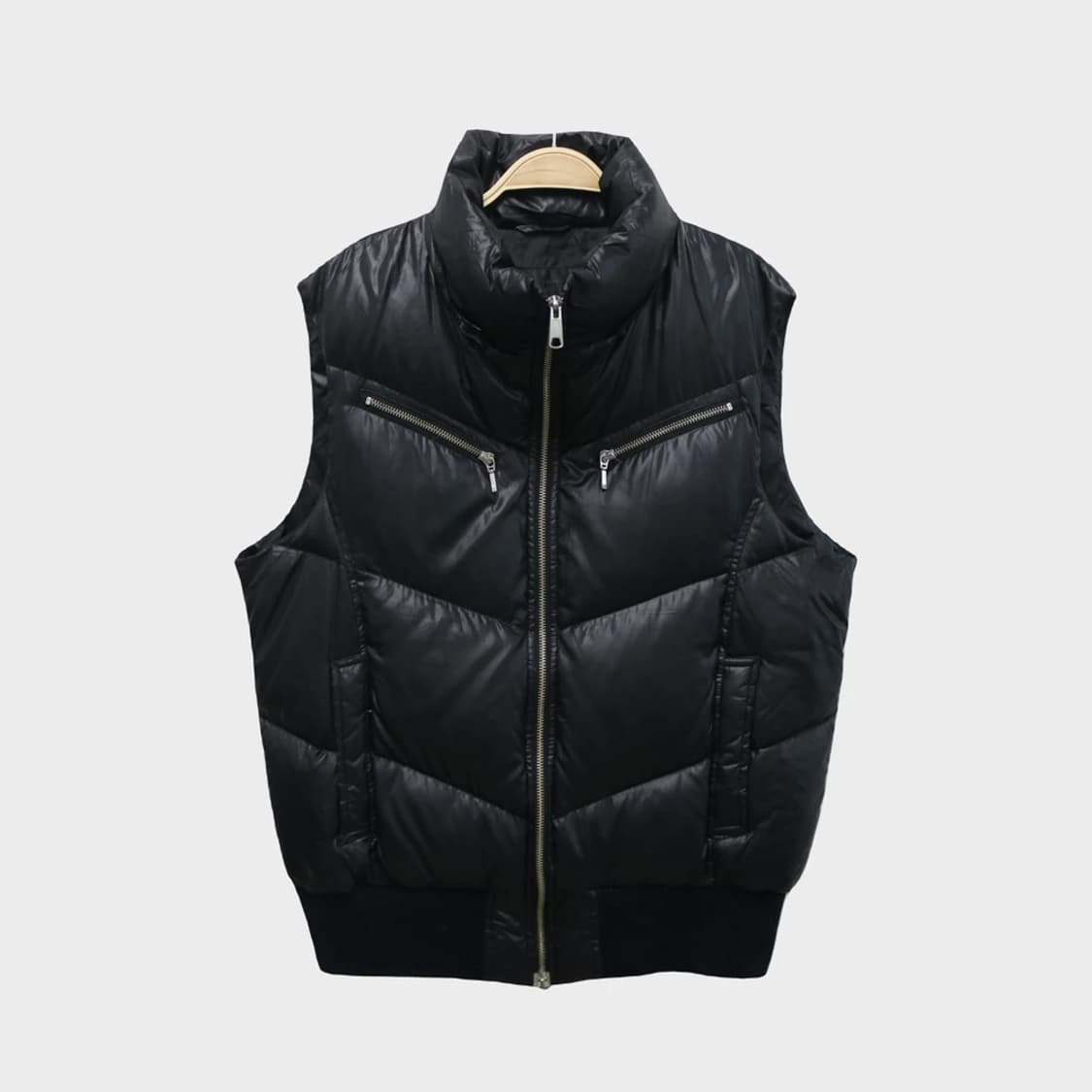 PAZZO DENIM STORE 블랙 다운 패딩 베스트 61296 상품이미지1