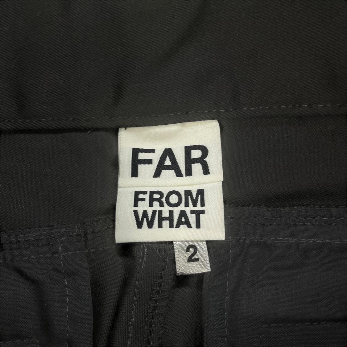 파프롬왓 파라슈트 코튼 팬츠 블랙 상품이미지4