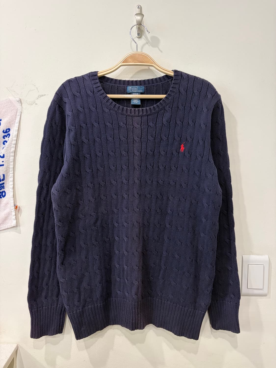 180. 폴로 꽈배기 니트 상품이미지1