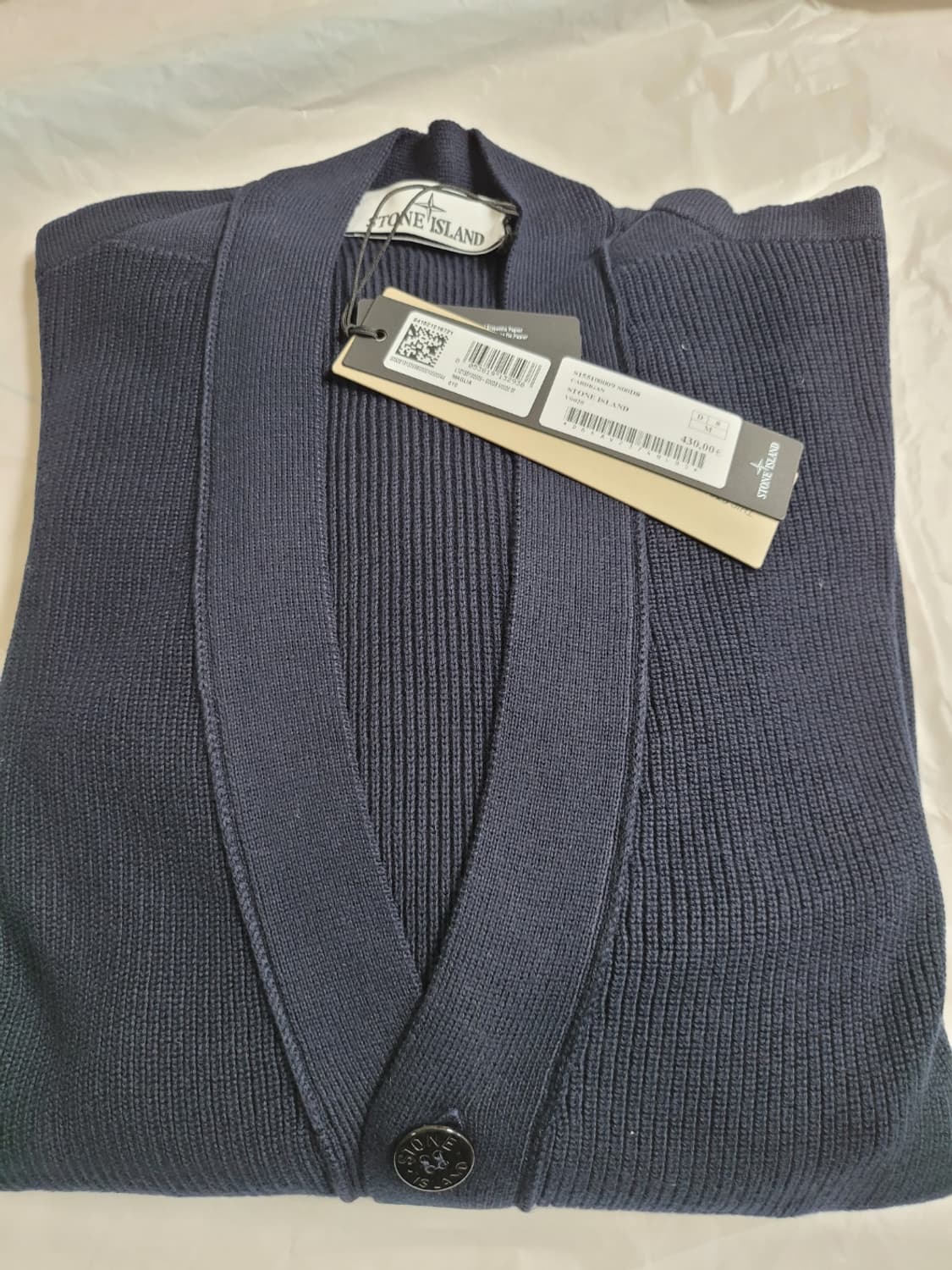 [새상품 클래식의 진화, 26SS 스톤아일랜드 오가닉 코튼 가디건 네이비 상품이미지3