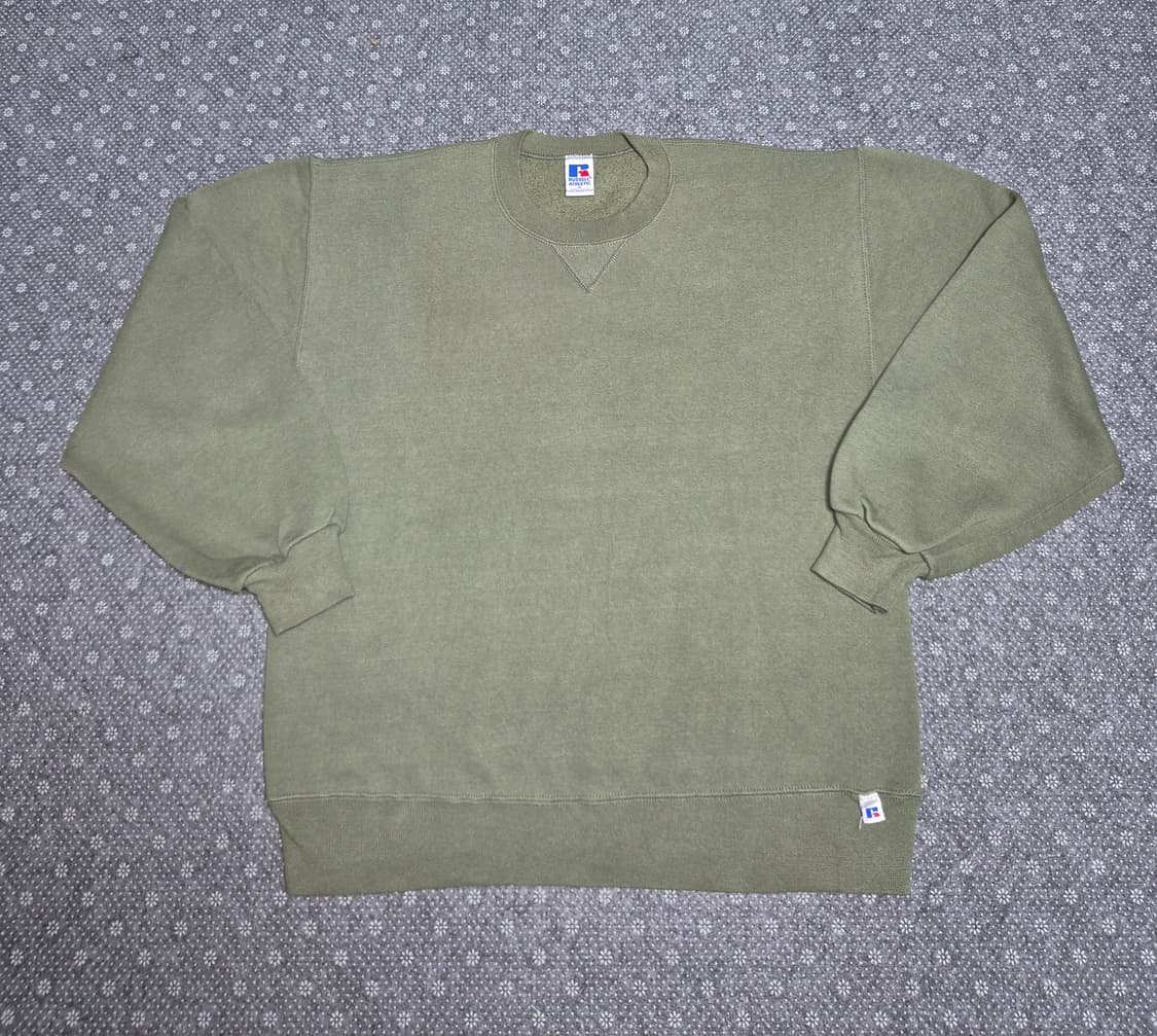 [L] 90S US Made 러셀 올리브그린 스웻 -335 상품이미지1